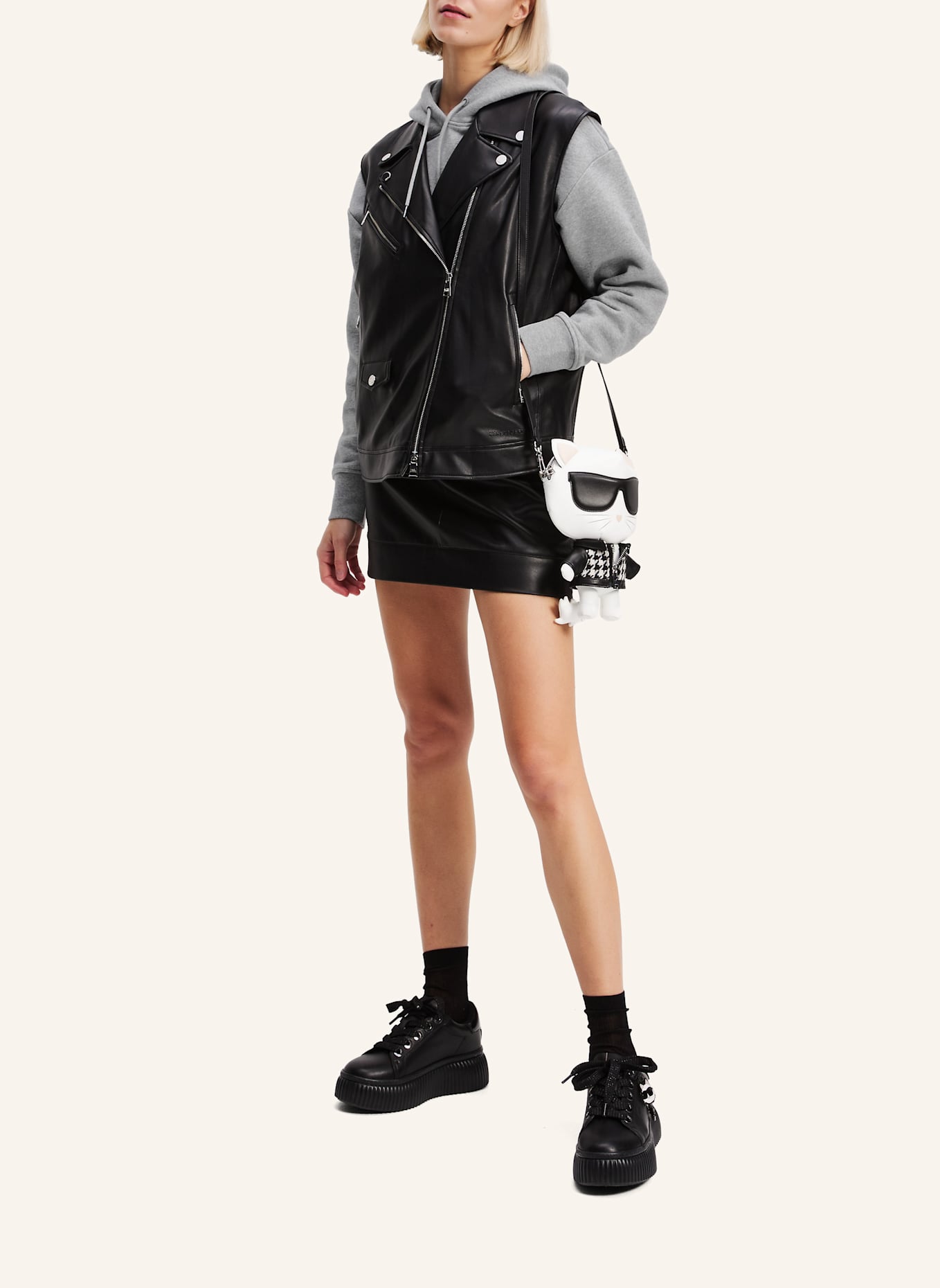KARL LAGERFELD Hoodie: GRAU