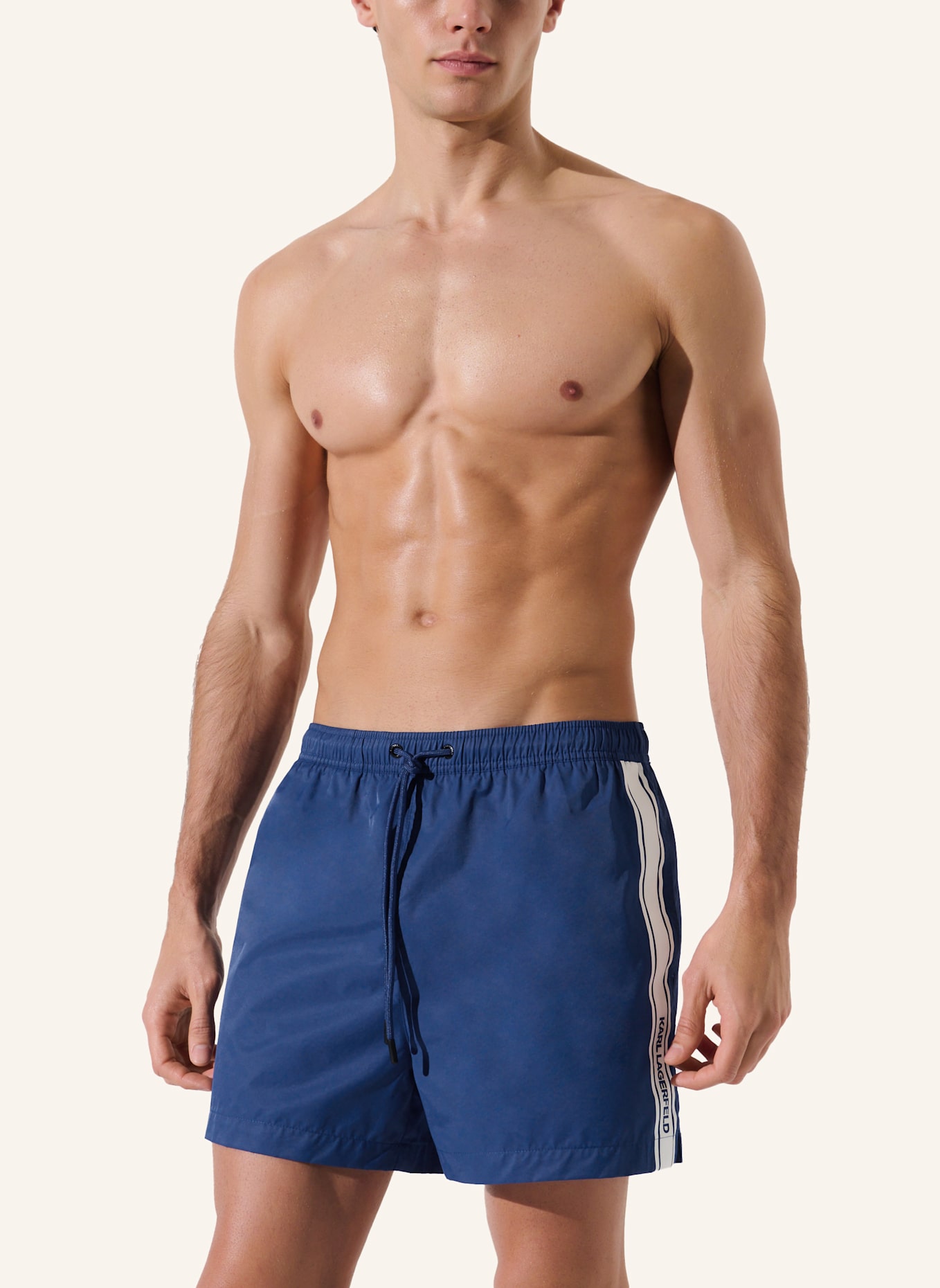 KARL LAGERFELD Bikini-Hose: DUNKELBLAU