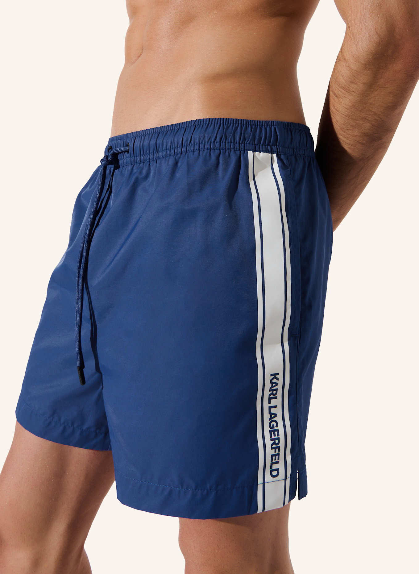 KARL LAGERFELD Bikini-Hose: DUNKELBLAU