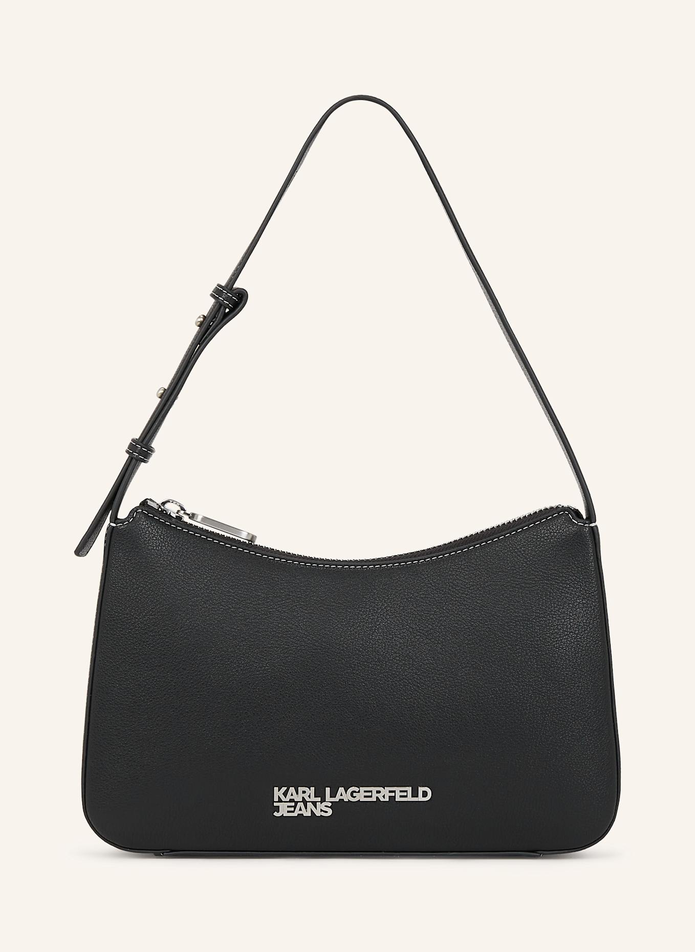 KARL LAGERFELD JEANS Schultertasche: SCHWARZ
