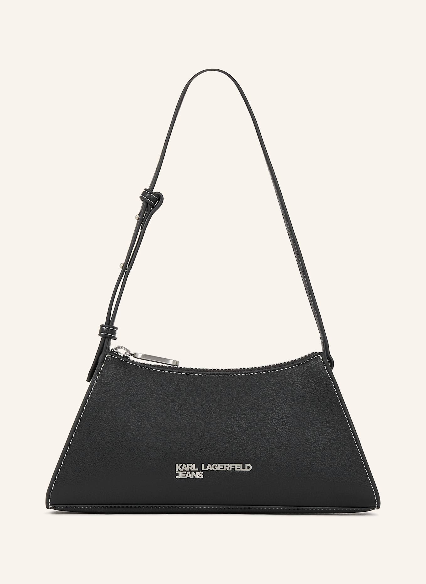 KARL LAGERFELD JEANS Schultertasche: SCHWARZ