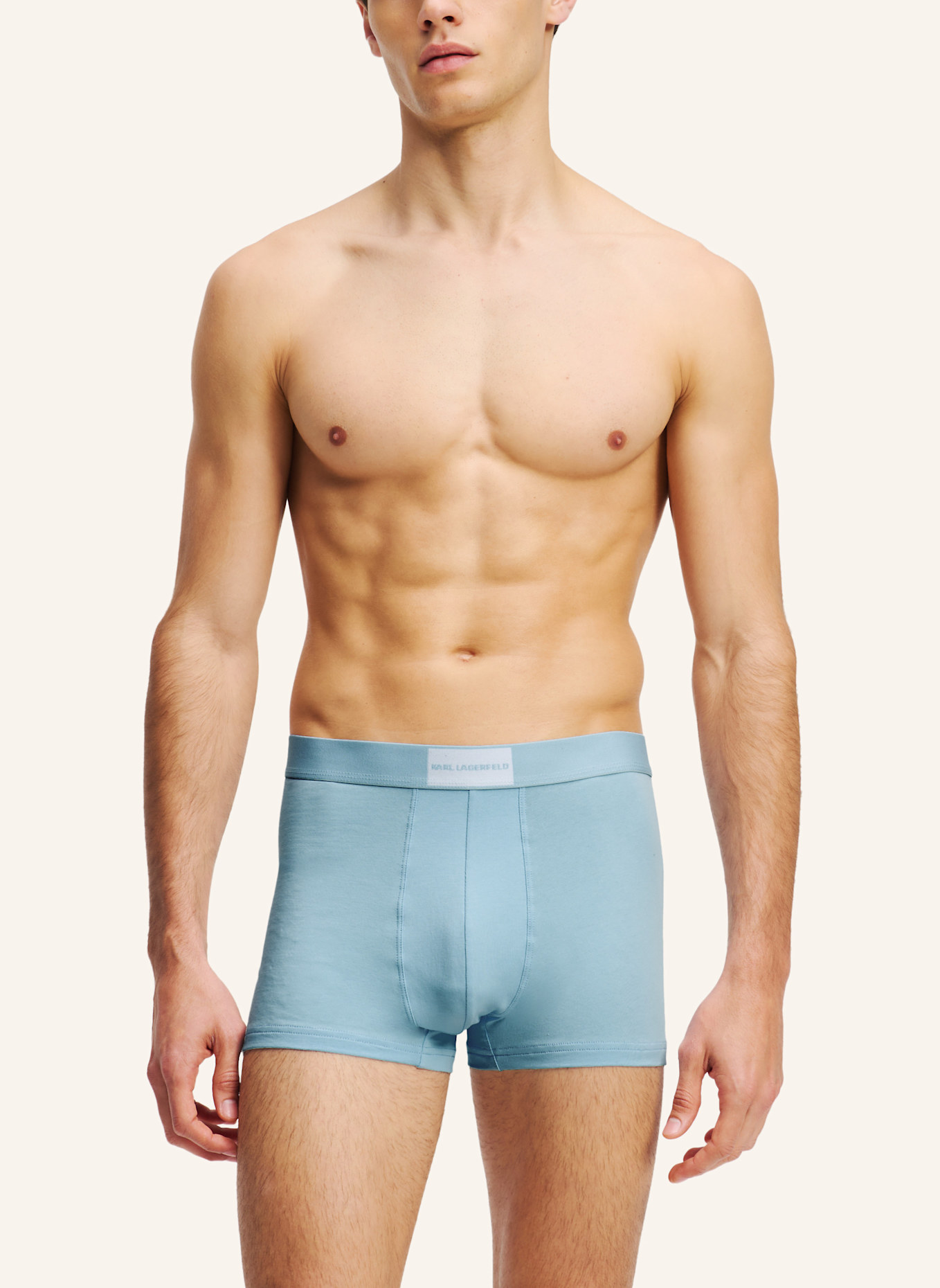 KARL LAGERFELD Unterwäsche Hose: GRAU/ BLAU