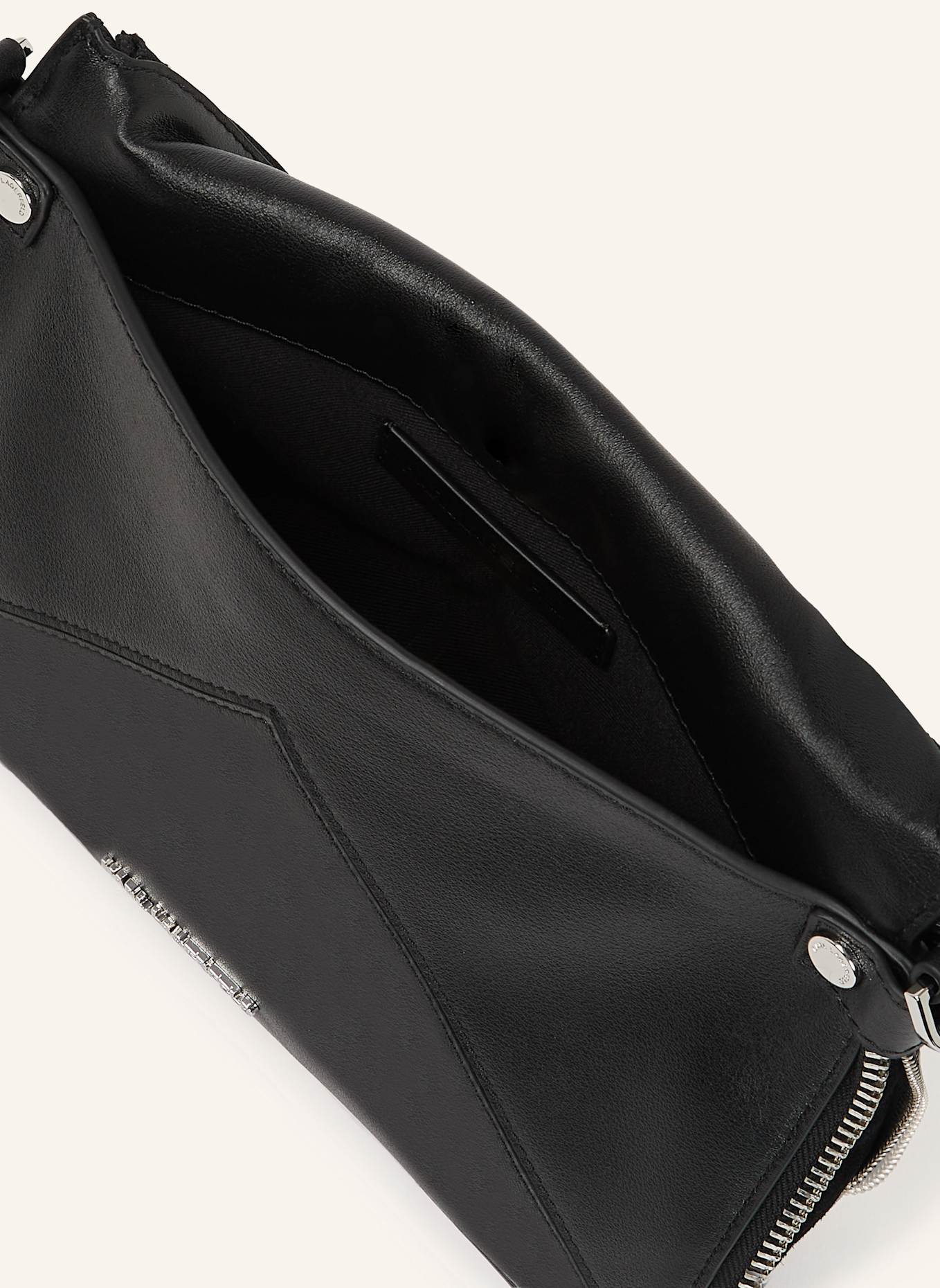 KARL LAGERFELD Schultertasche: SCHWARZ
