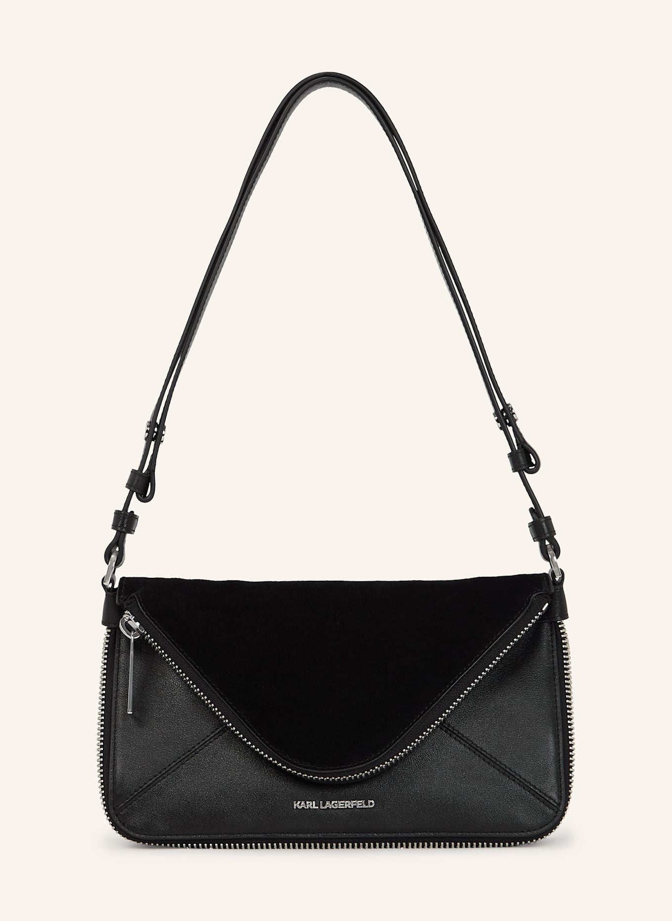 KARL LAGERFELD Schultertasche: SCHWARZ