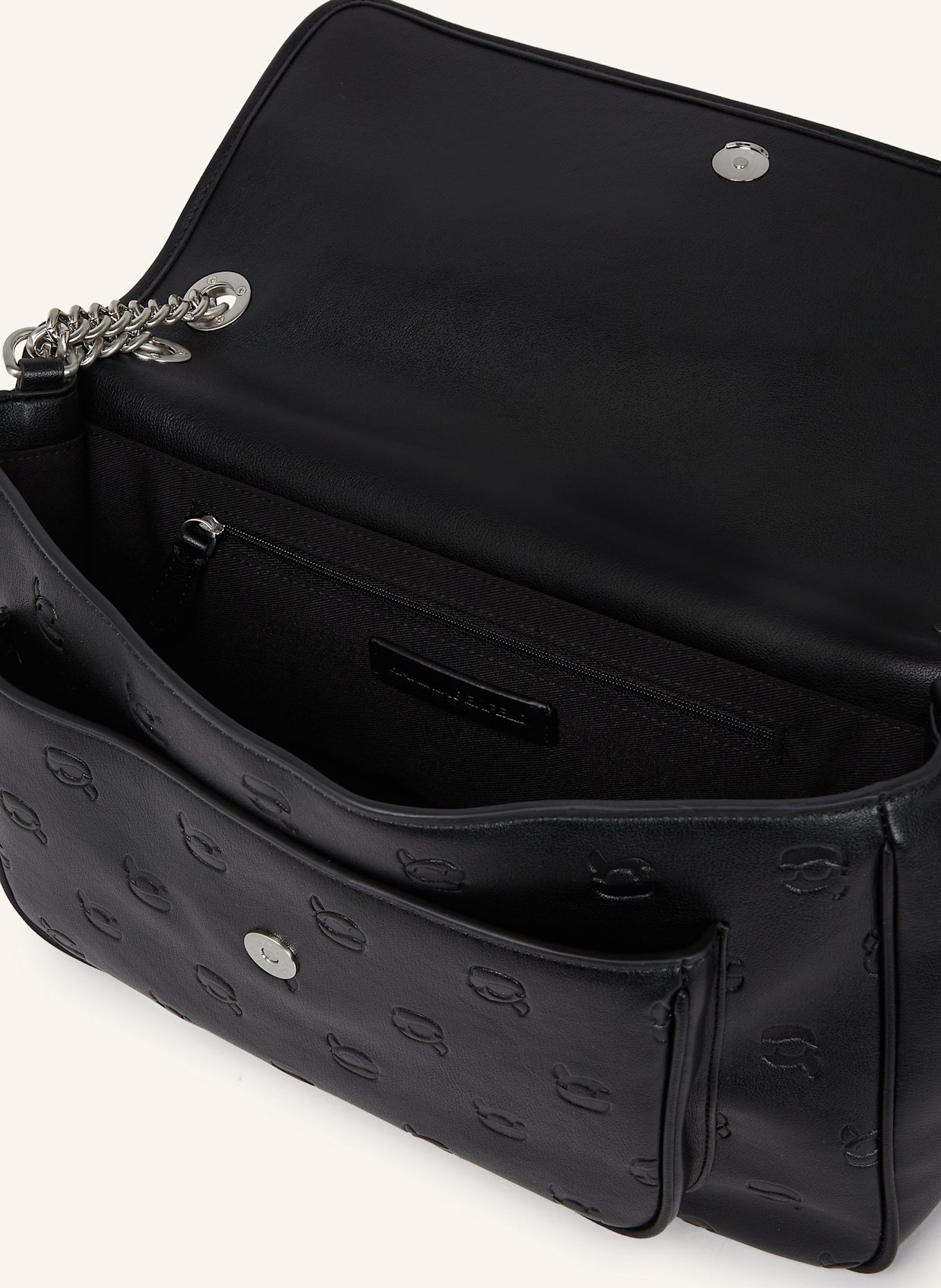 KARL LAGERFELD Schultertasche: SCHWARZ