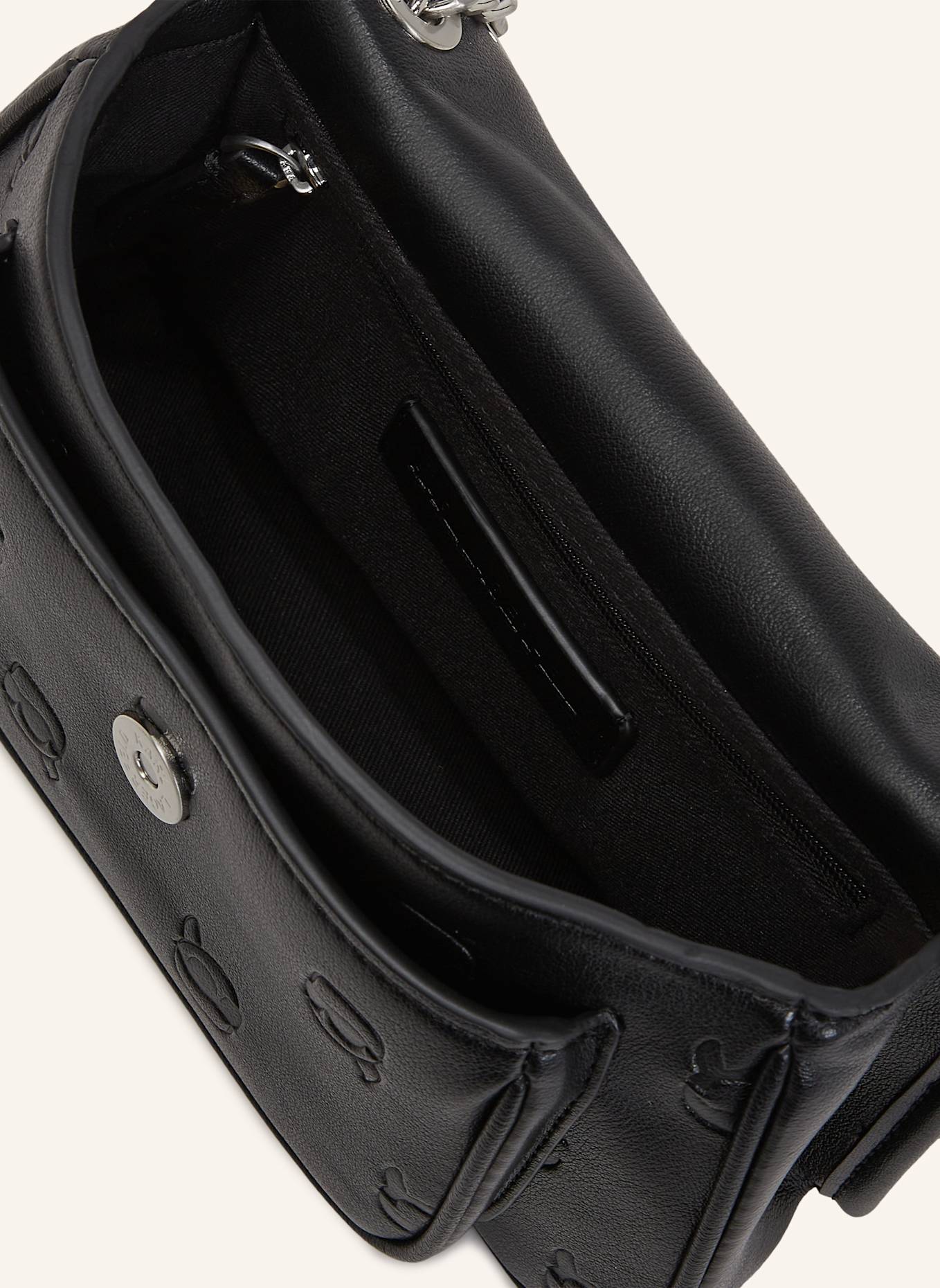 KARL LAGERFELD Schultertasche: SCHWARZ