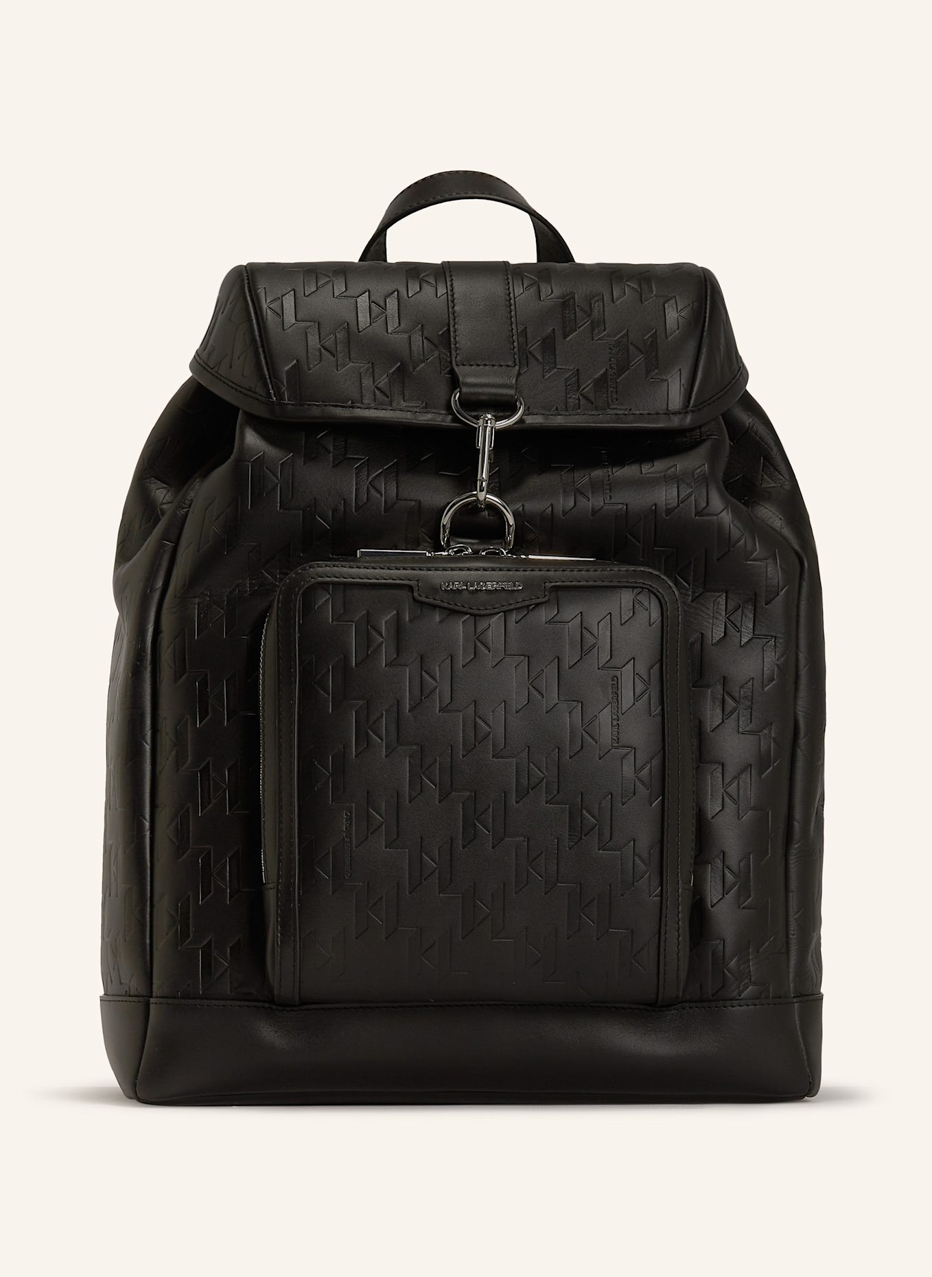 KARL LAGERFELD Rucksack: SCHWARZ
