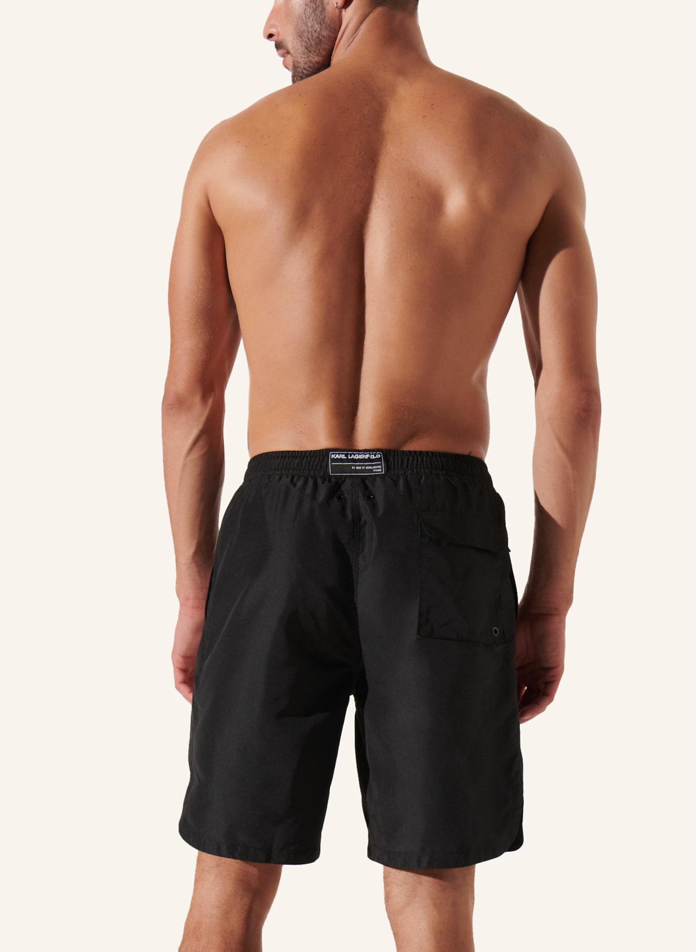 KARL LAGERFELD Bikini-Hose: SCHWARZ