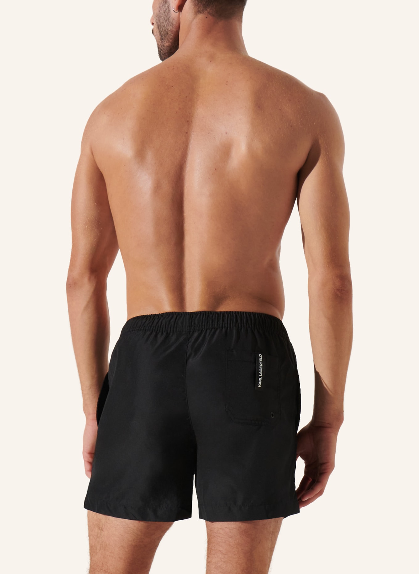 KARL LAGERFELD Bikini-Hose: SCHWARZ