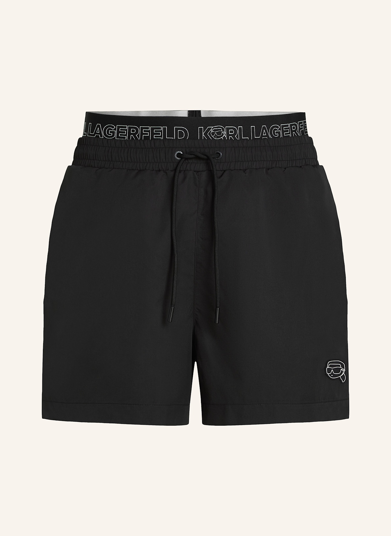 KARL LAGERFELD Bikini-Hose: SCHWARZ