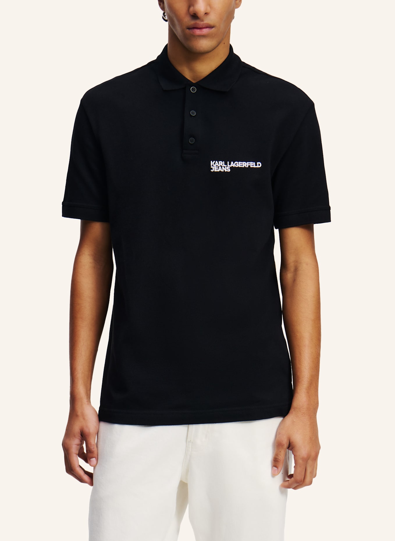 KARL LAGERFELD JEANS Poloshirt: SCHWARZ