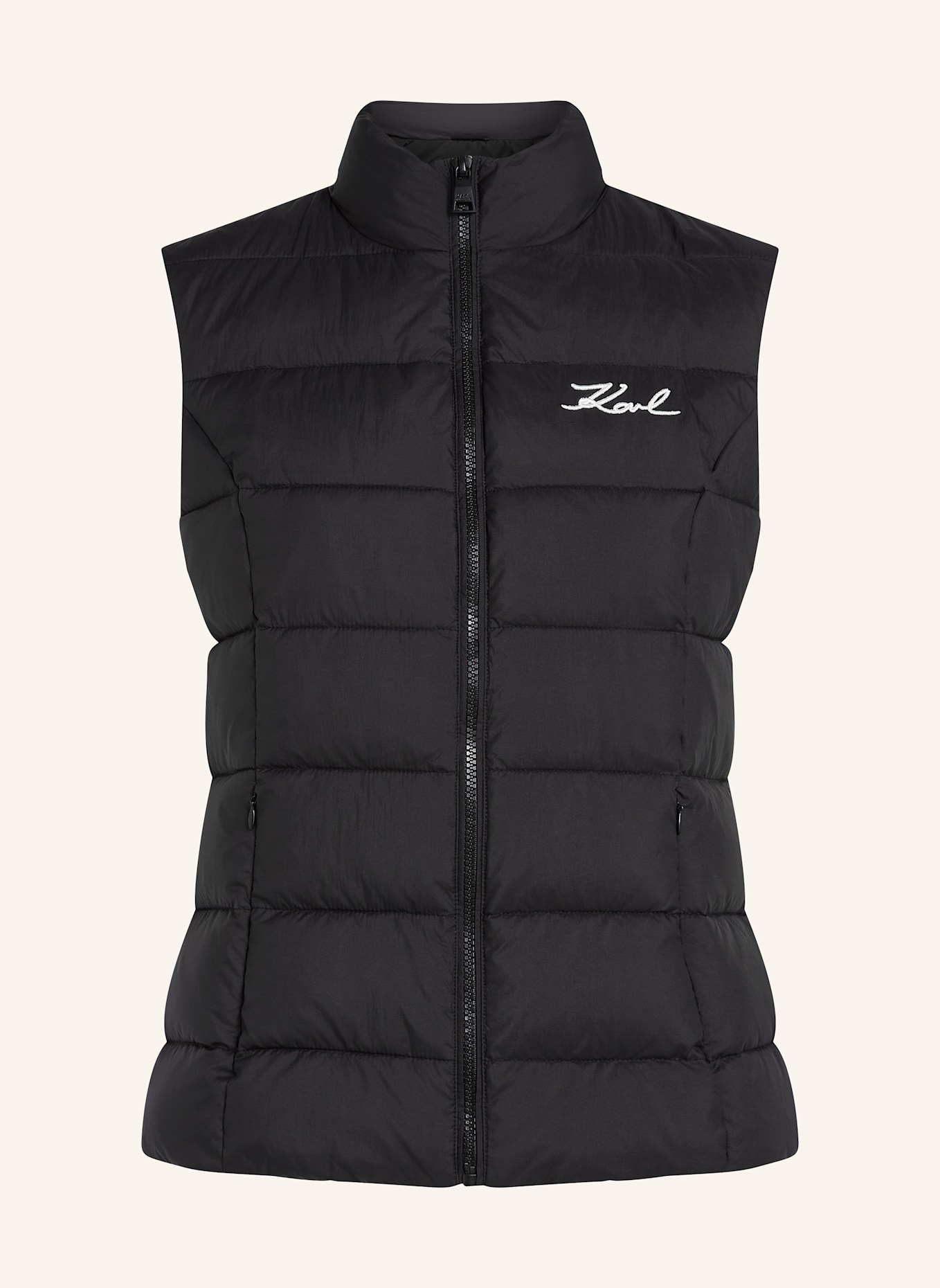 KARL LAGERFELD Weste: SCHWARZ