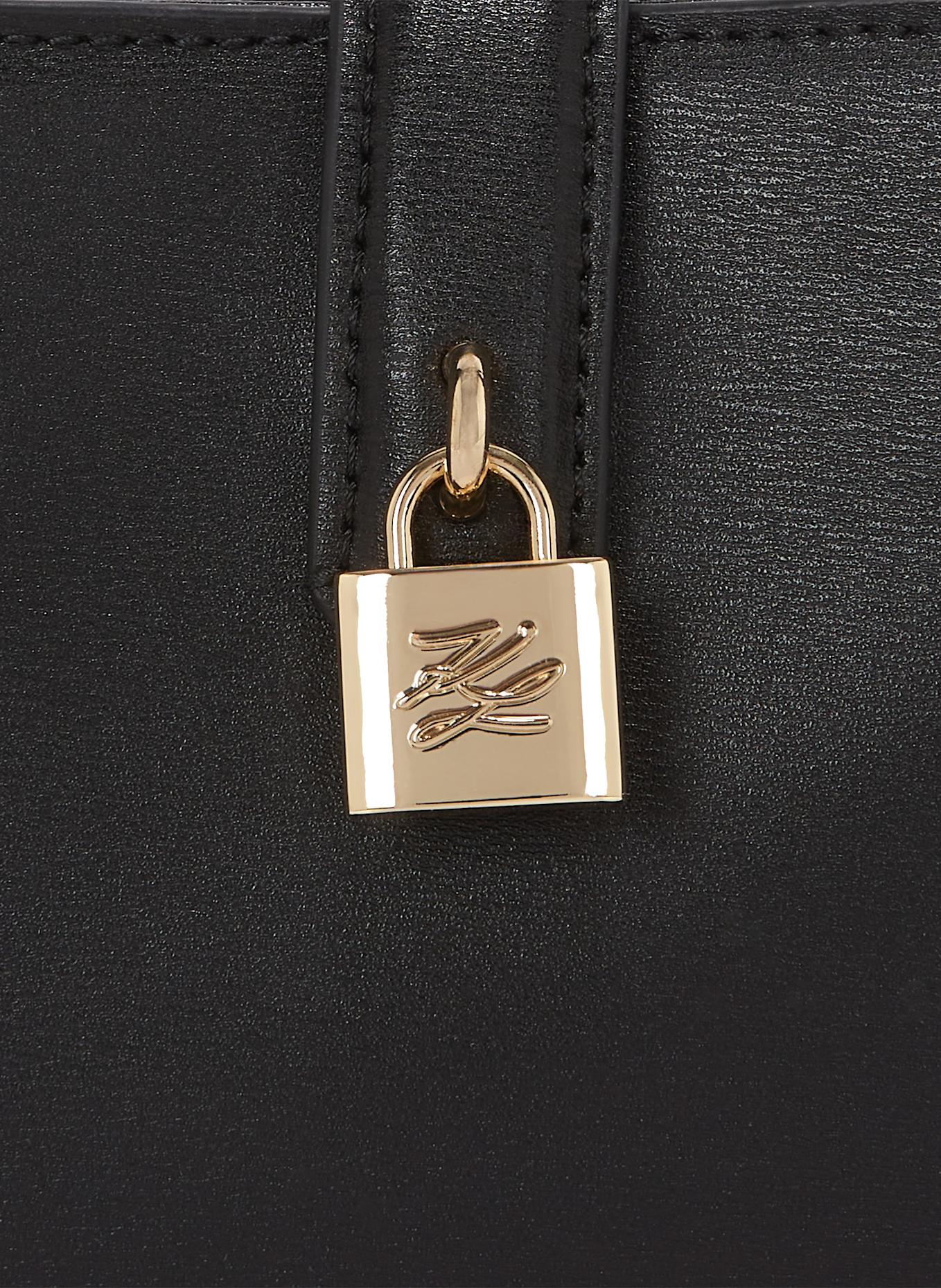 KARL LAGERFELD Pouch: SCHWARZ/ GOLD