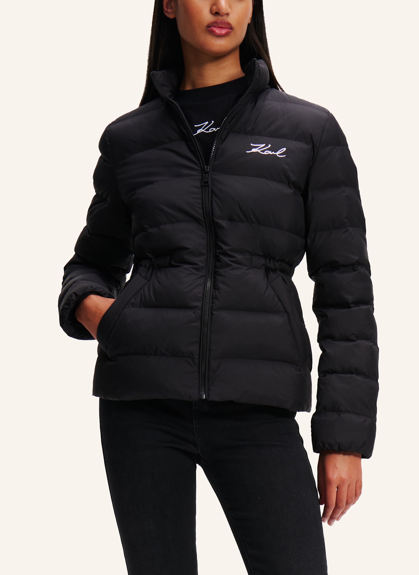 KARL LAGERFELD Jacke: SCHWARZ