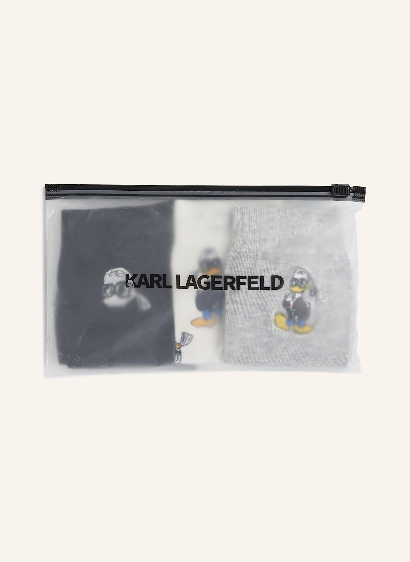 KARL LAGERFELD DISNEY X KL 3er-Pack Socken: SCHWARZ