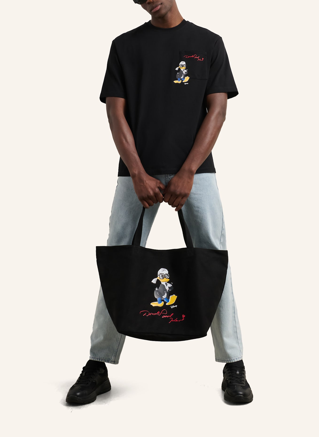 KARL LAGERFELD DISNEY X KL T-shirt: SCHWARZ