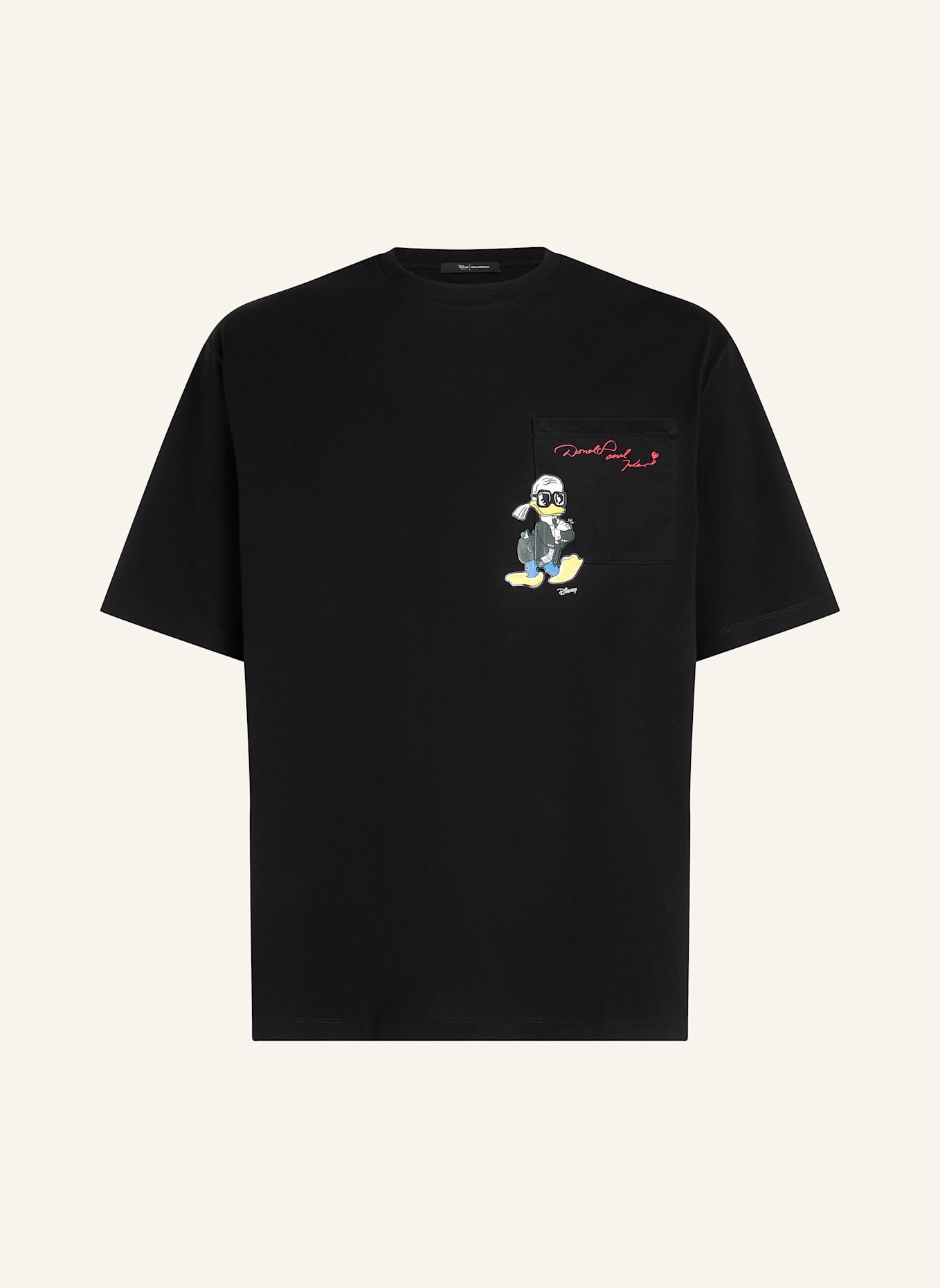 KARL LAGERFELD DISNEY X KL T-shirt: SCHWARZ