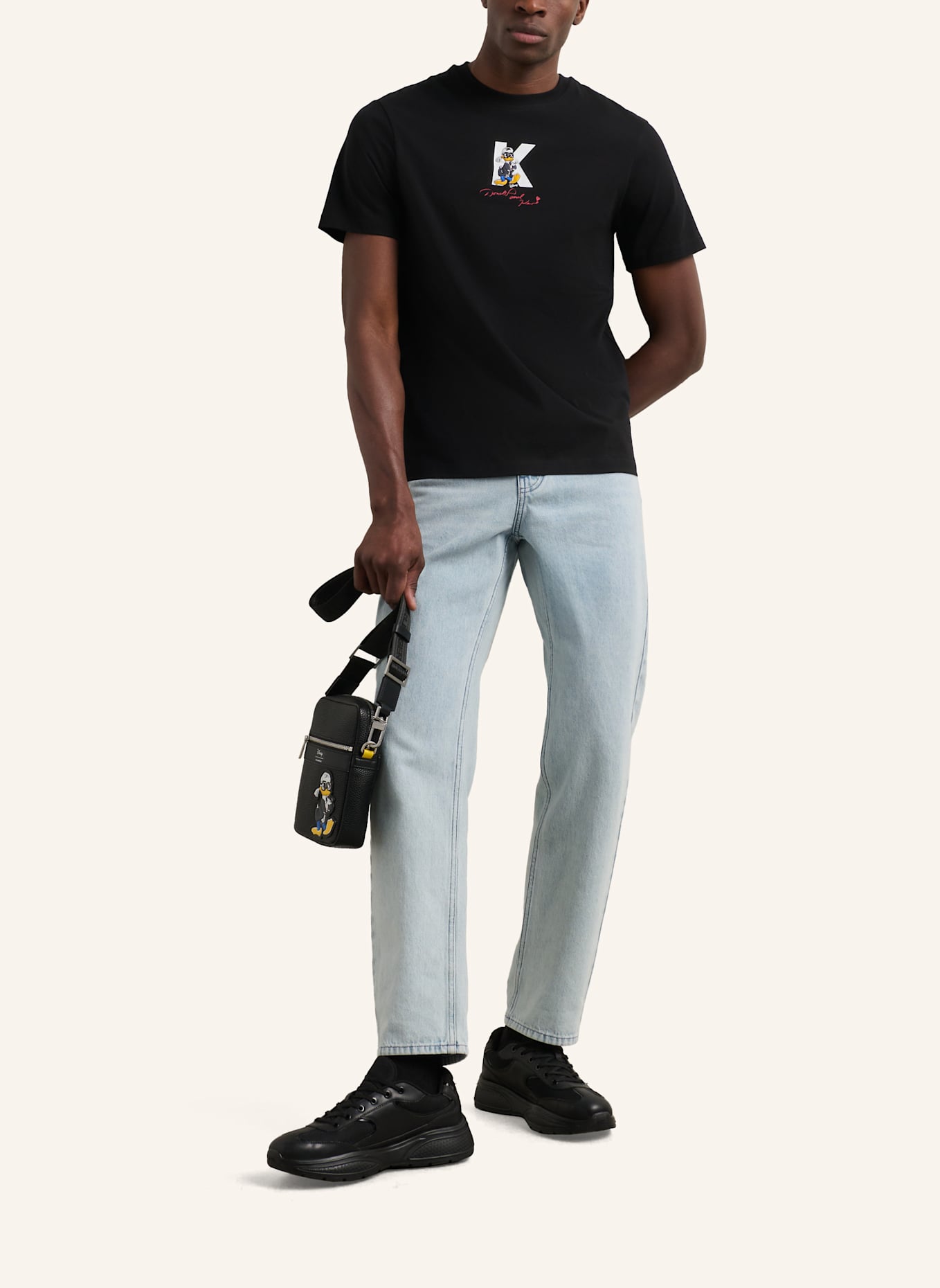 KARL LAGERFELD DISNEY X KL T-shirt: SCHWARZ