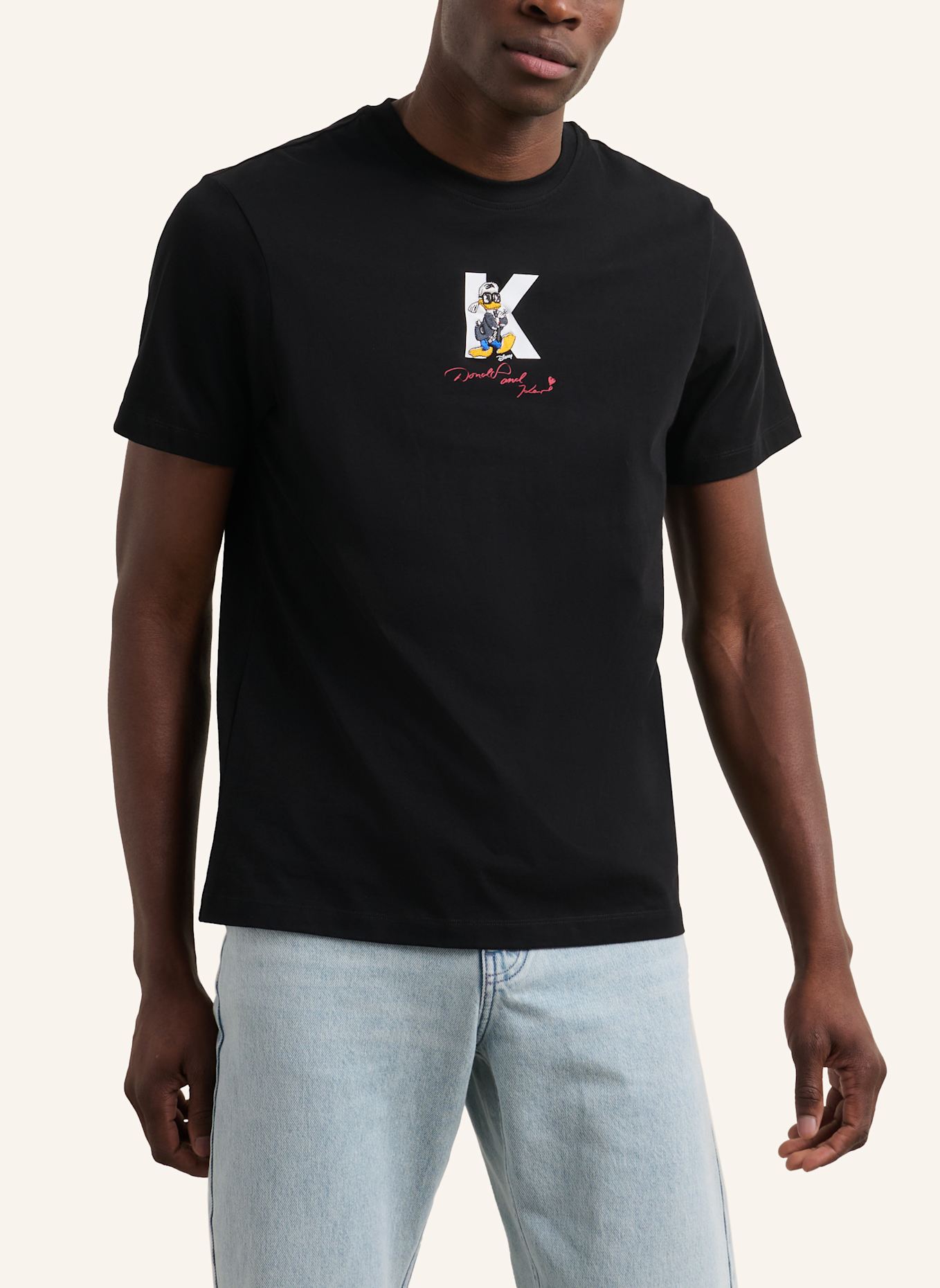 KARL LAGERFELD DISNEY X KL T-shirt: SCHWARZ