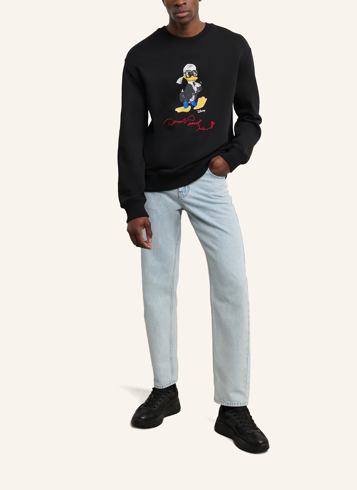 KARL LAGERFELD DISNEY X KL Sweatshirt: SCHWARZ