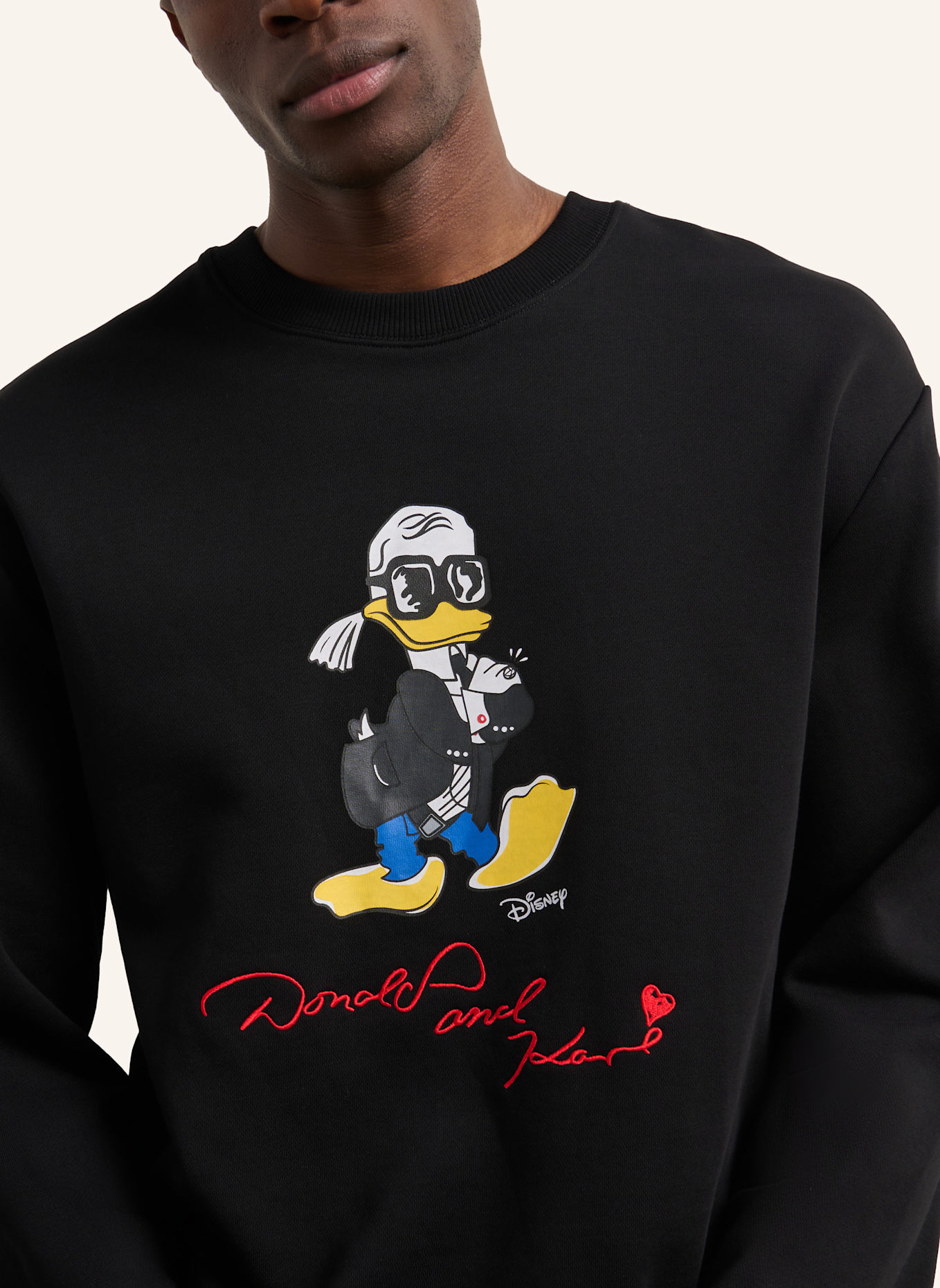 KARL LAGERFELD DISNEY X KL Sweatshirt: SCHWARZ