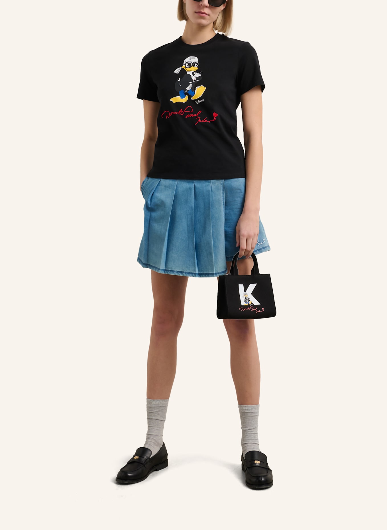 KARL LAGERFELD DISNEY X KL T-shirt: SCHWARZ