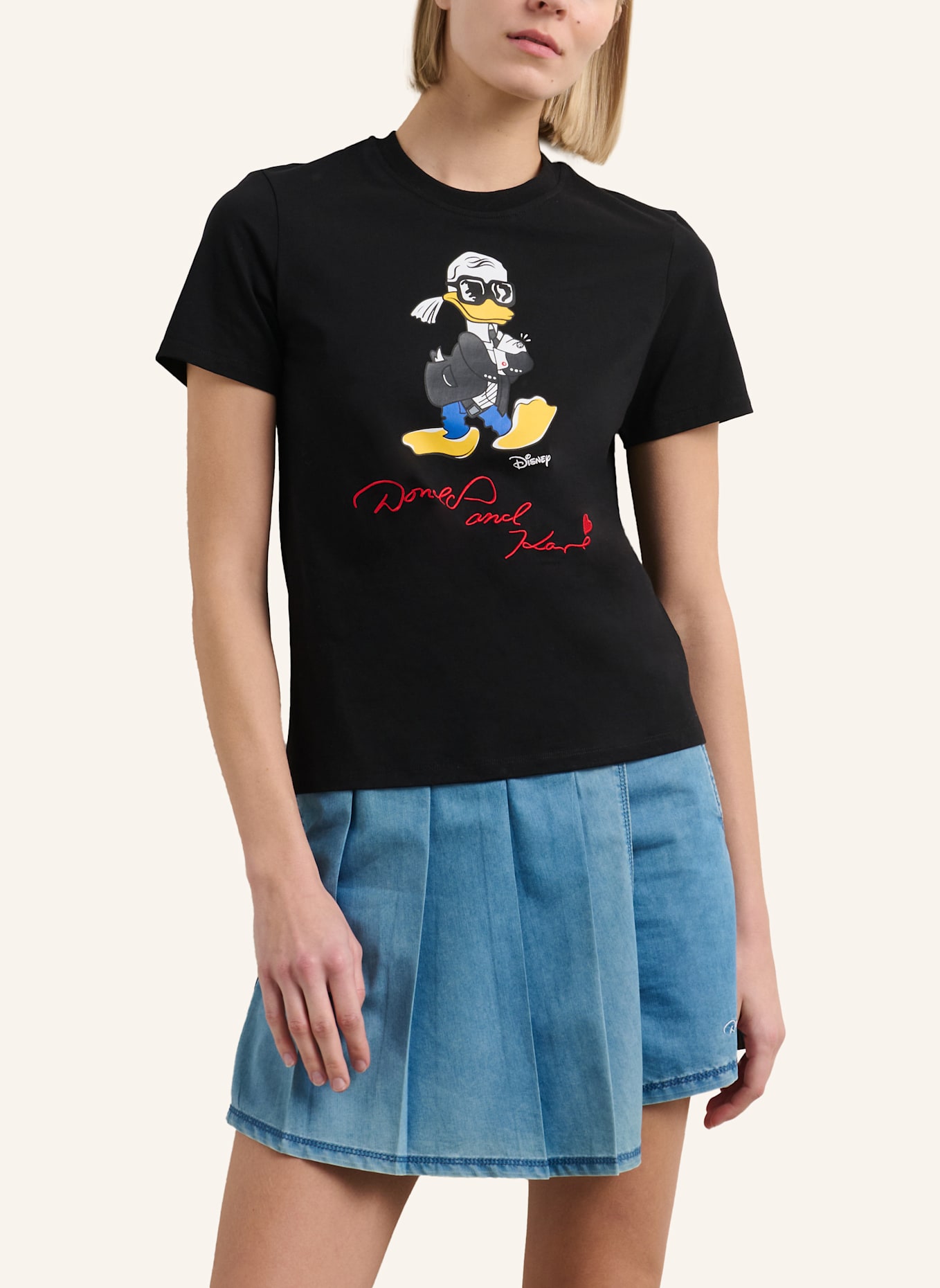 KARL LAGERFELD DISNEY X KL T-shirt: SCHWARZ