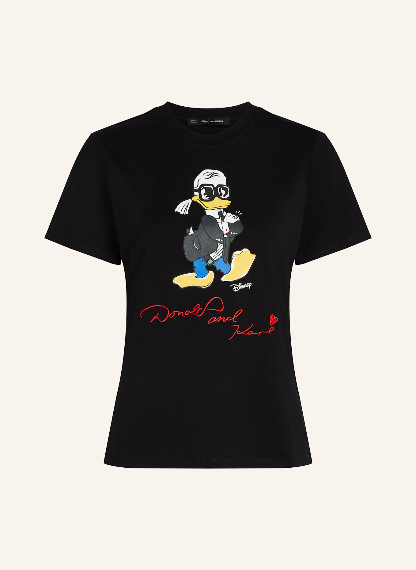 KARL LAGERFELD DISNEY X KL T-shirt: SCHWARZ