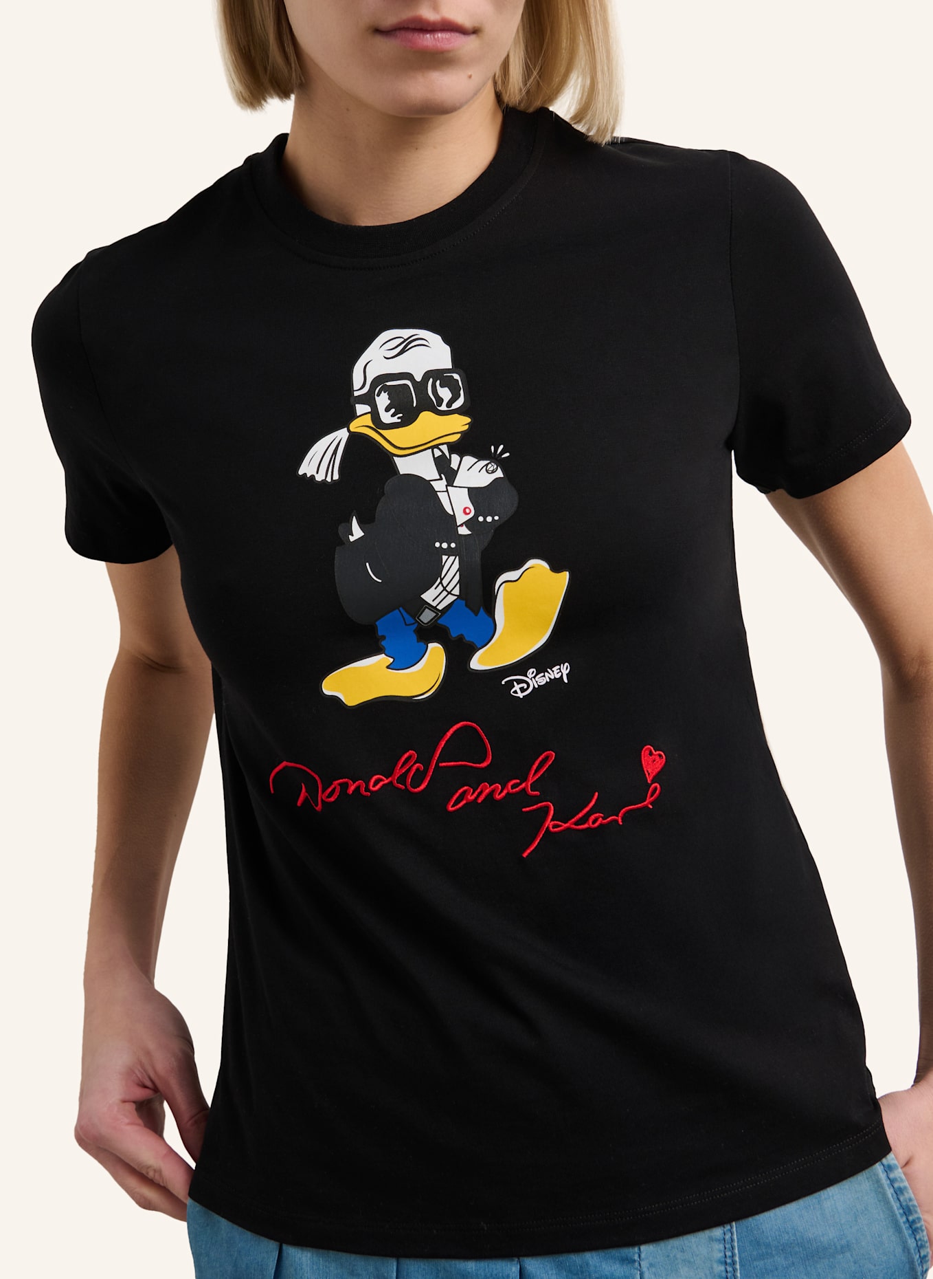 KARL LAGERFELD DISNEY X KL T-shirt: SCHWARZ