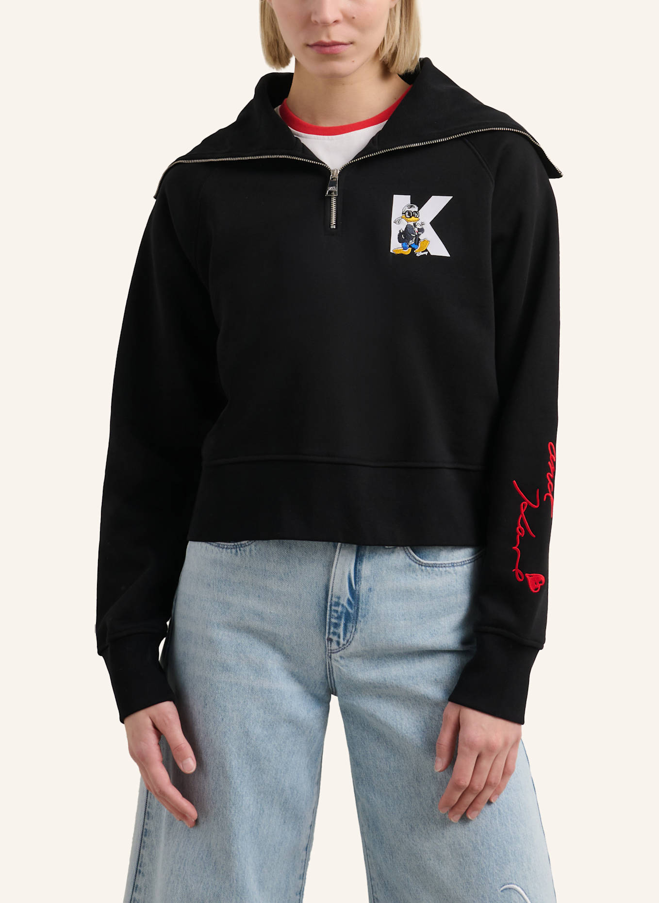 KARL LAGERFELD DISNEY X KL Sweatshirt: SCHWARZ