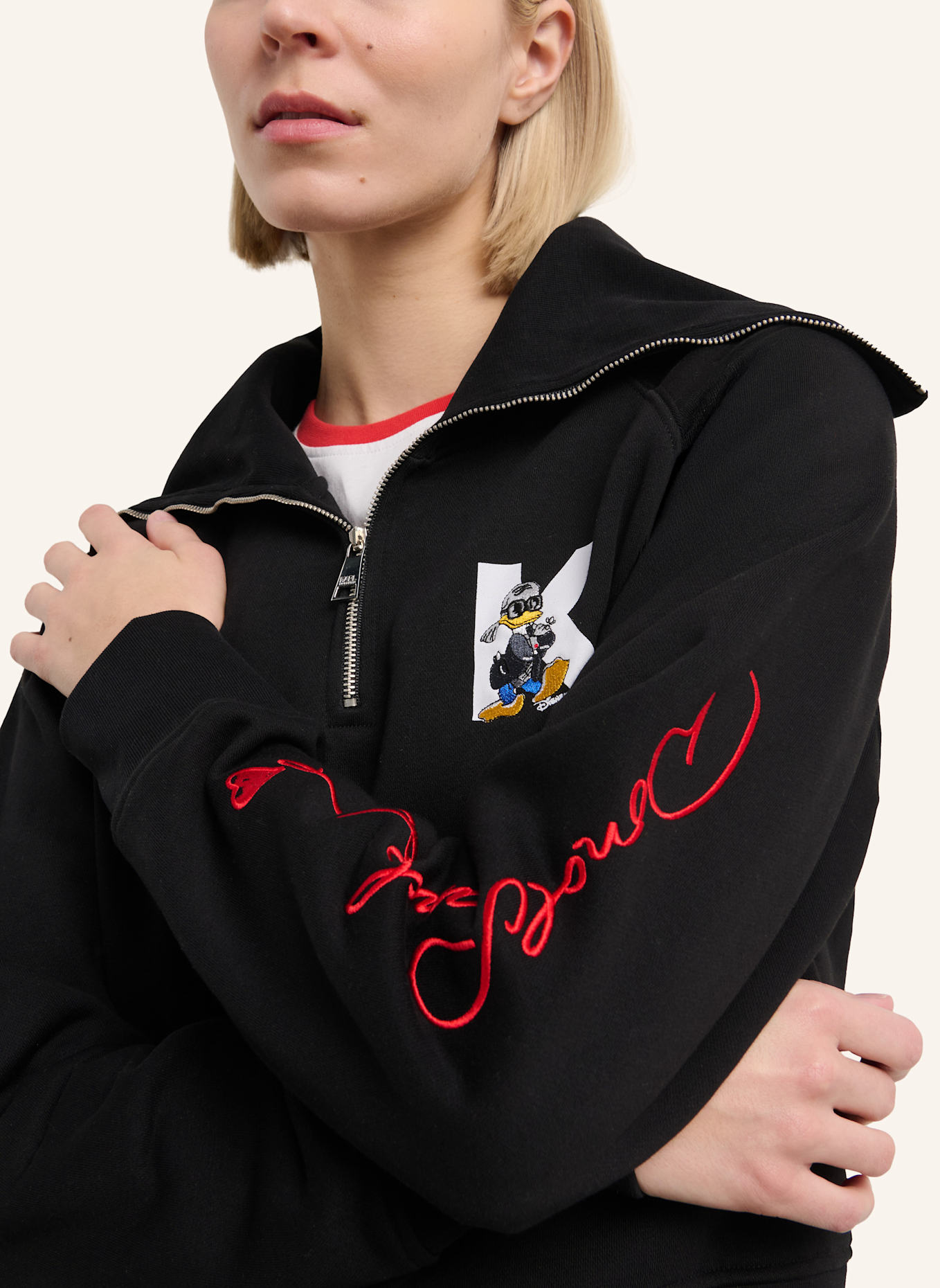 KARL LAGERFELD DISNEY X KL Sweatshirt: SCHWARZ