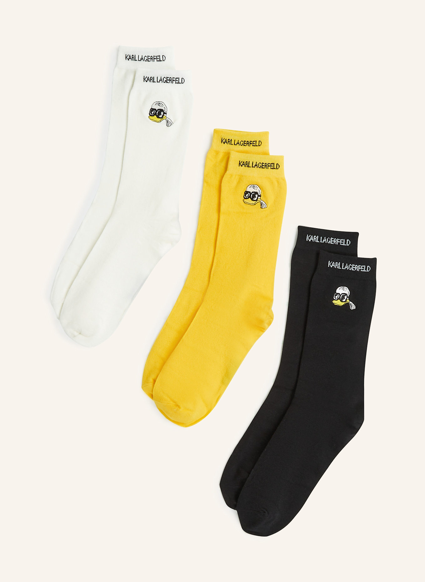 KARL LAGERFELD DISNEY X KL 3er-Pack Socken: SCHWARZ