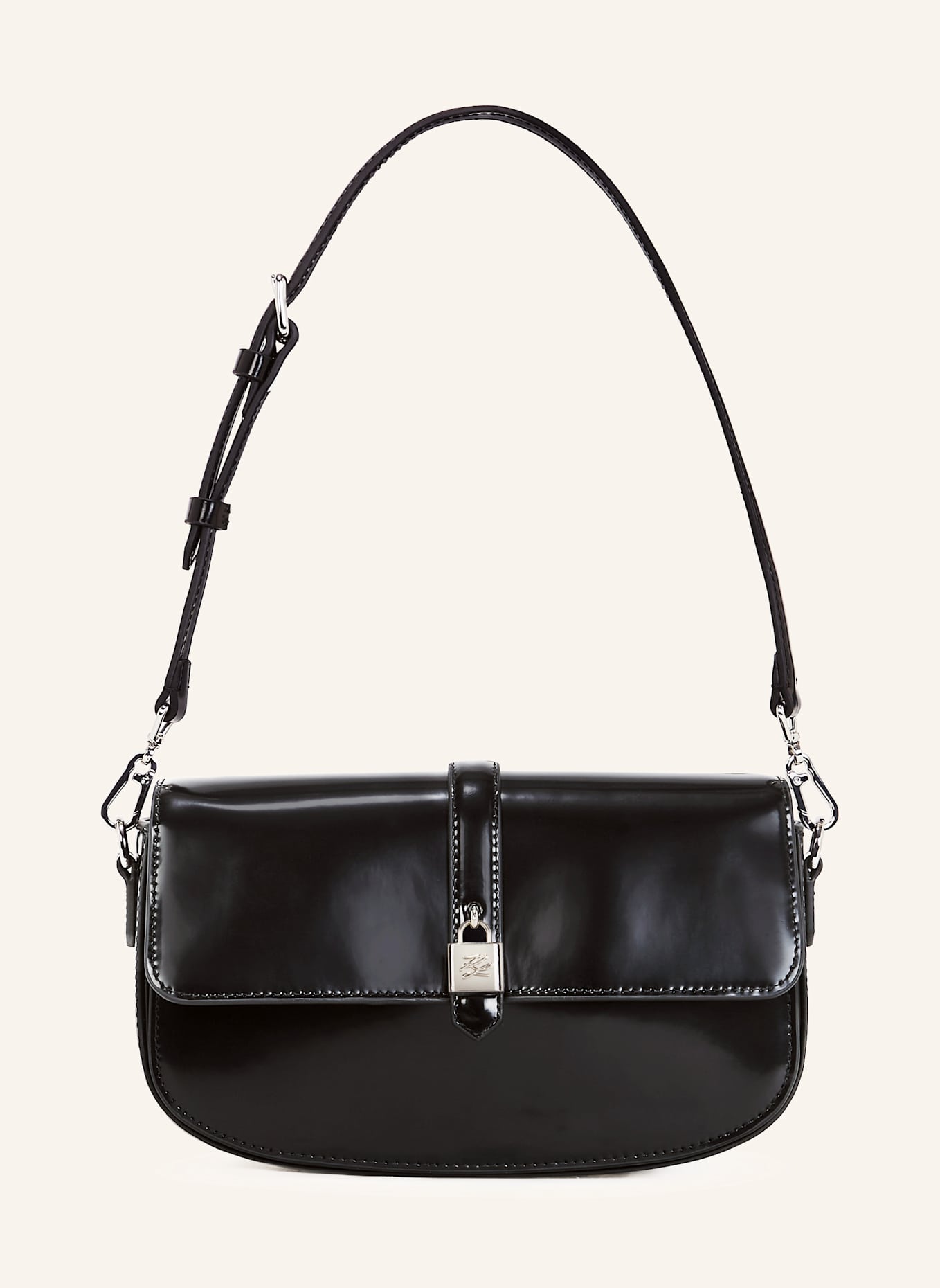 KARL LAGERFELD Schultertasche: SCHWARZ