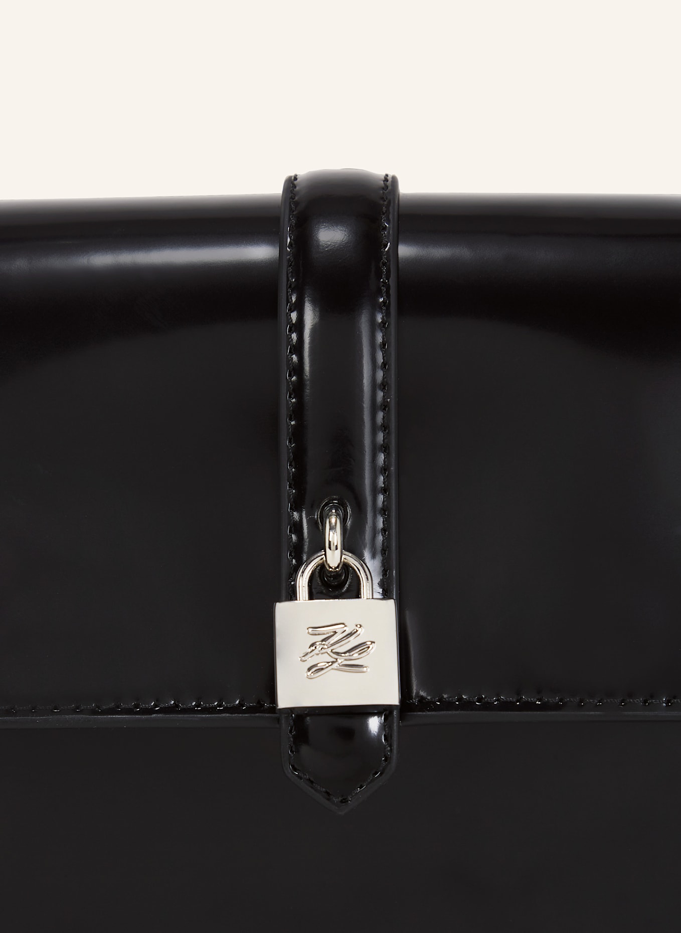 KARL LAGERFELD Schultertasche: SCHWARZ