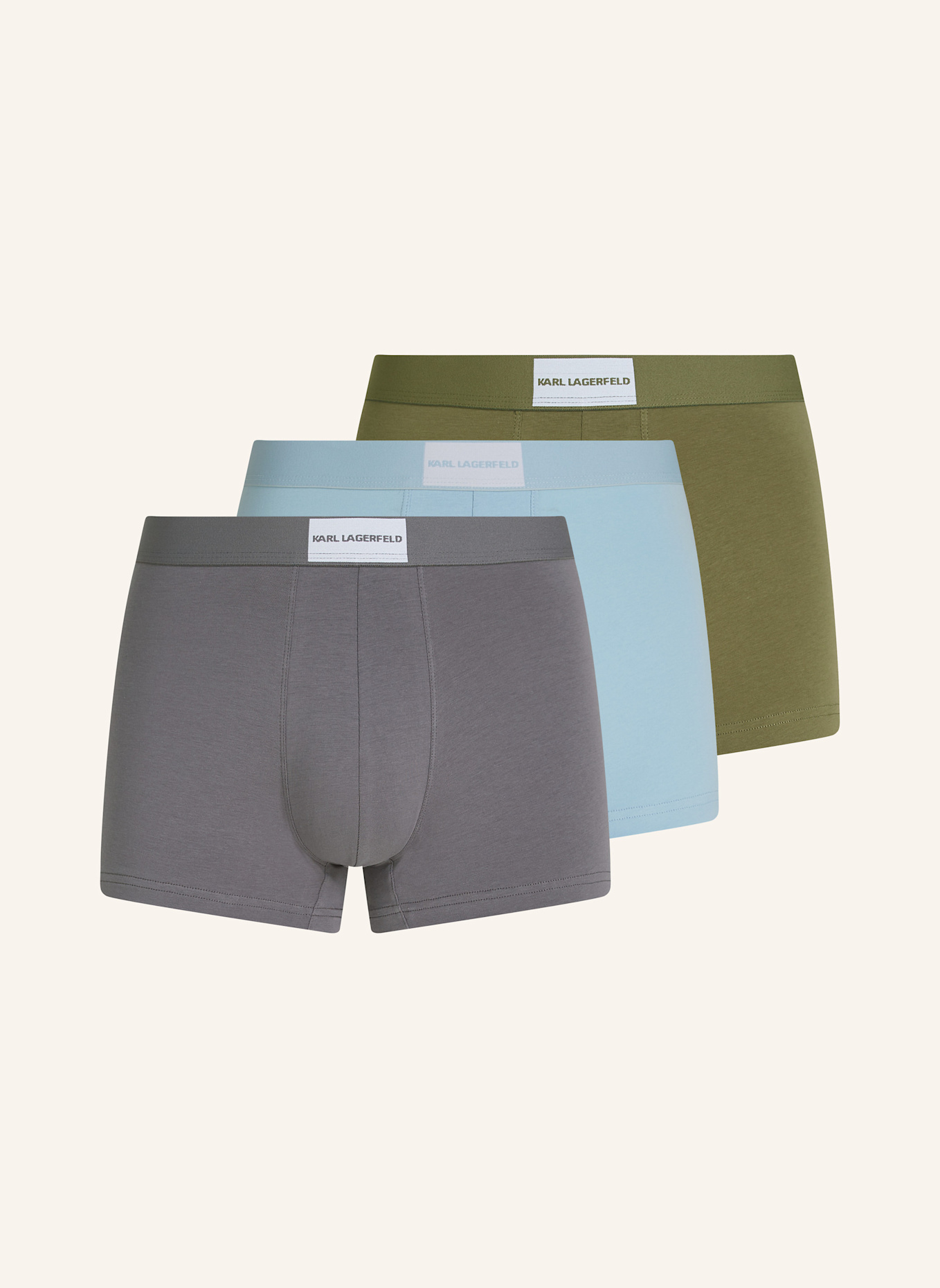 KARL LAGERFELD Unterwäsche Hose: GRAU/ BLAU