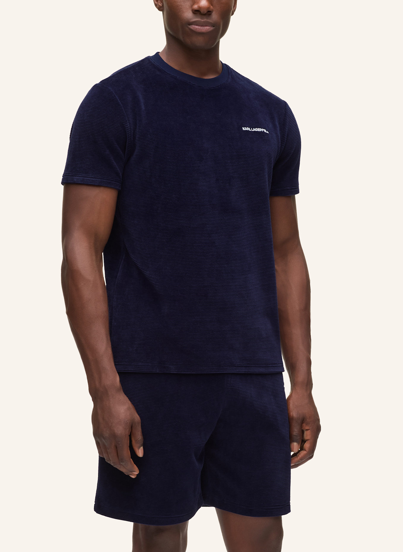 KARL LAGERFELD Nachtwäsche top: DUNKELBLAU