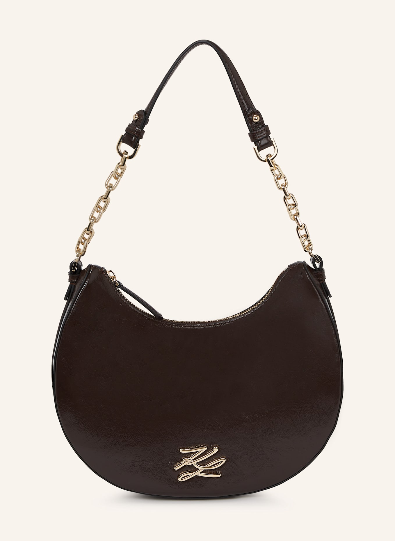 KARL LAGERFELD K/Autograph Schultertasche: BRAUN