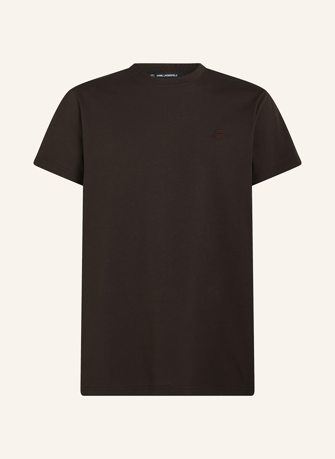 KARL LAGERFELD T-shirt: DUNKELBRAUN