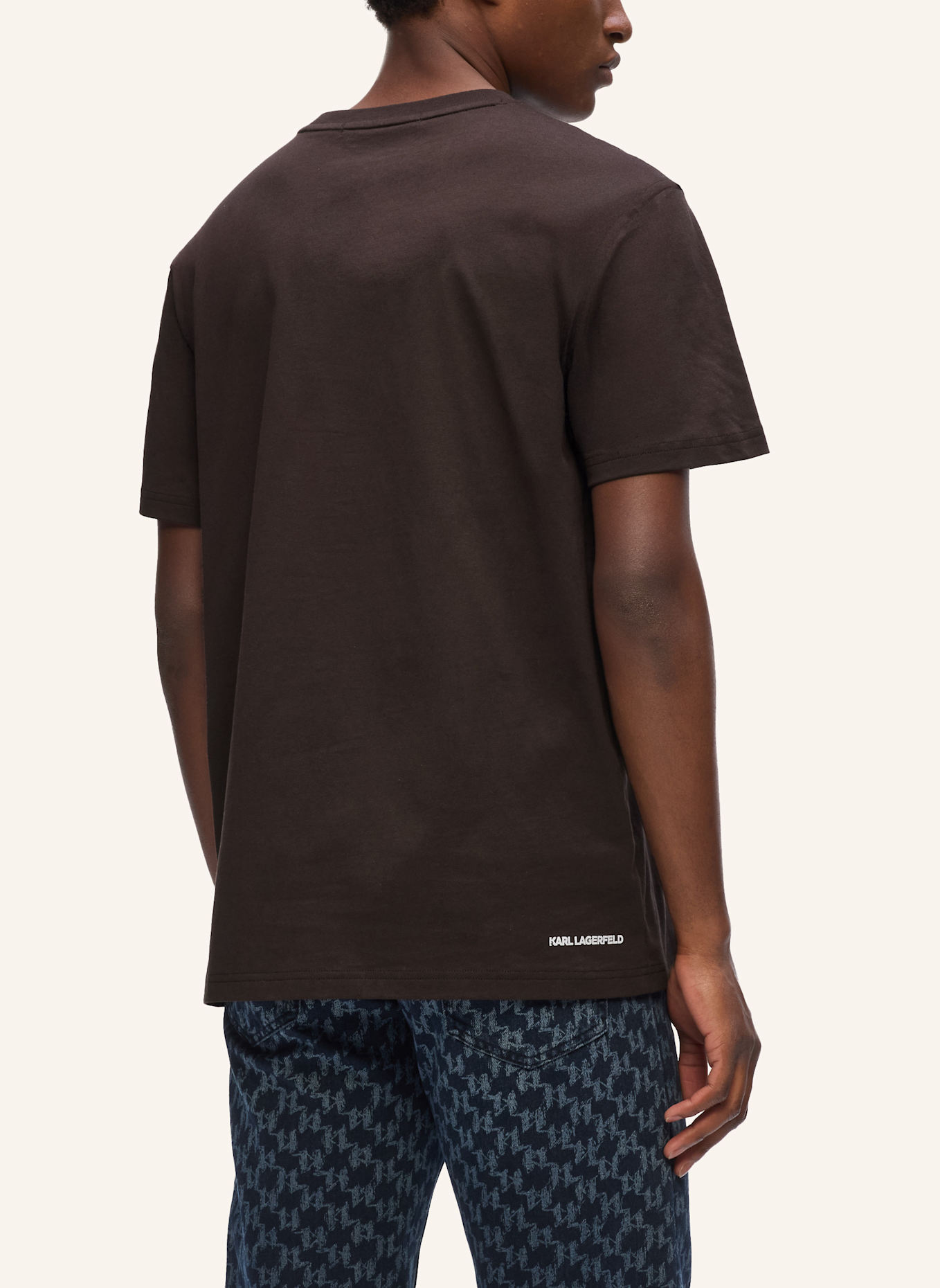 KARL LAGERFELD T-shirt: DUNKELBRAUN