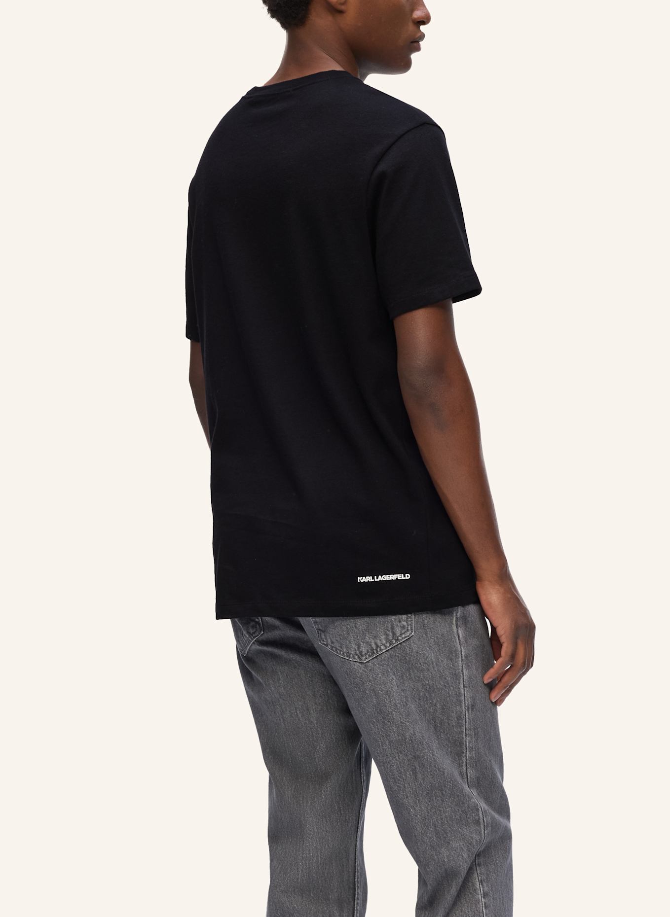 KARL LAGERFELD T-shirt: SCHWARZ