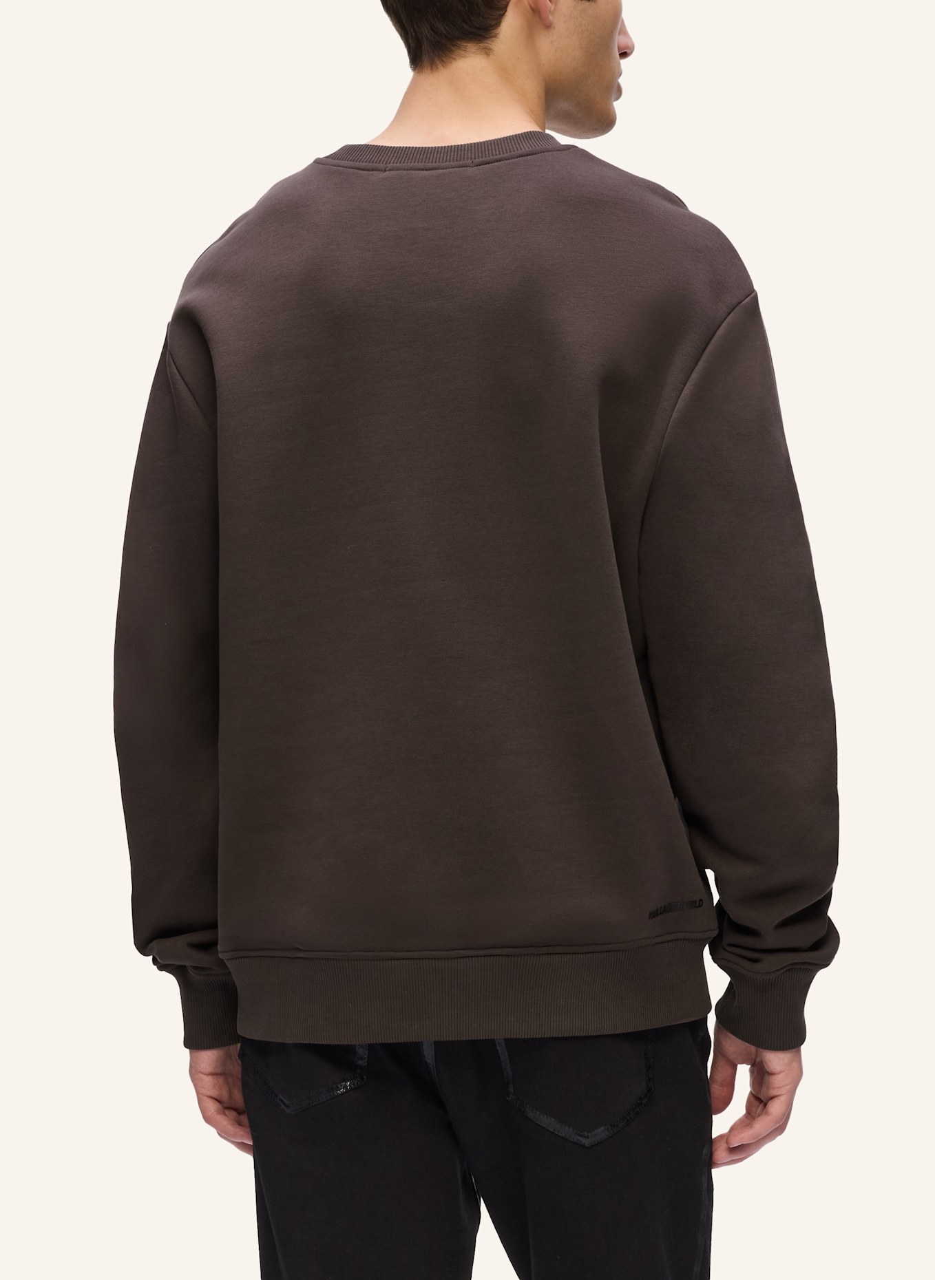 KARL LAGERFELD Sweatshirt: DUNKELBRAUN