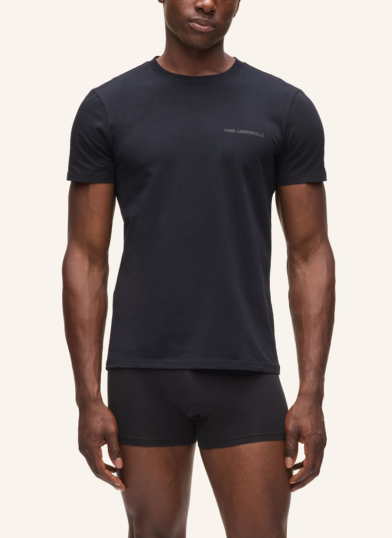 KARL LAGERFELD Top: SCHWARZ