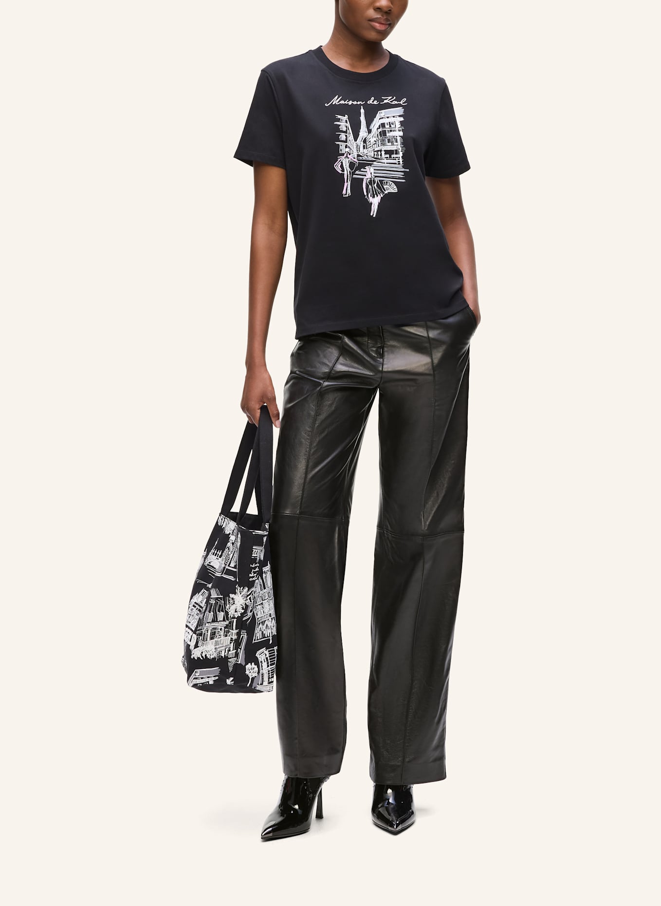 KARL LAGERFELD Hose: SCHWARZ