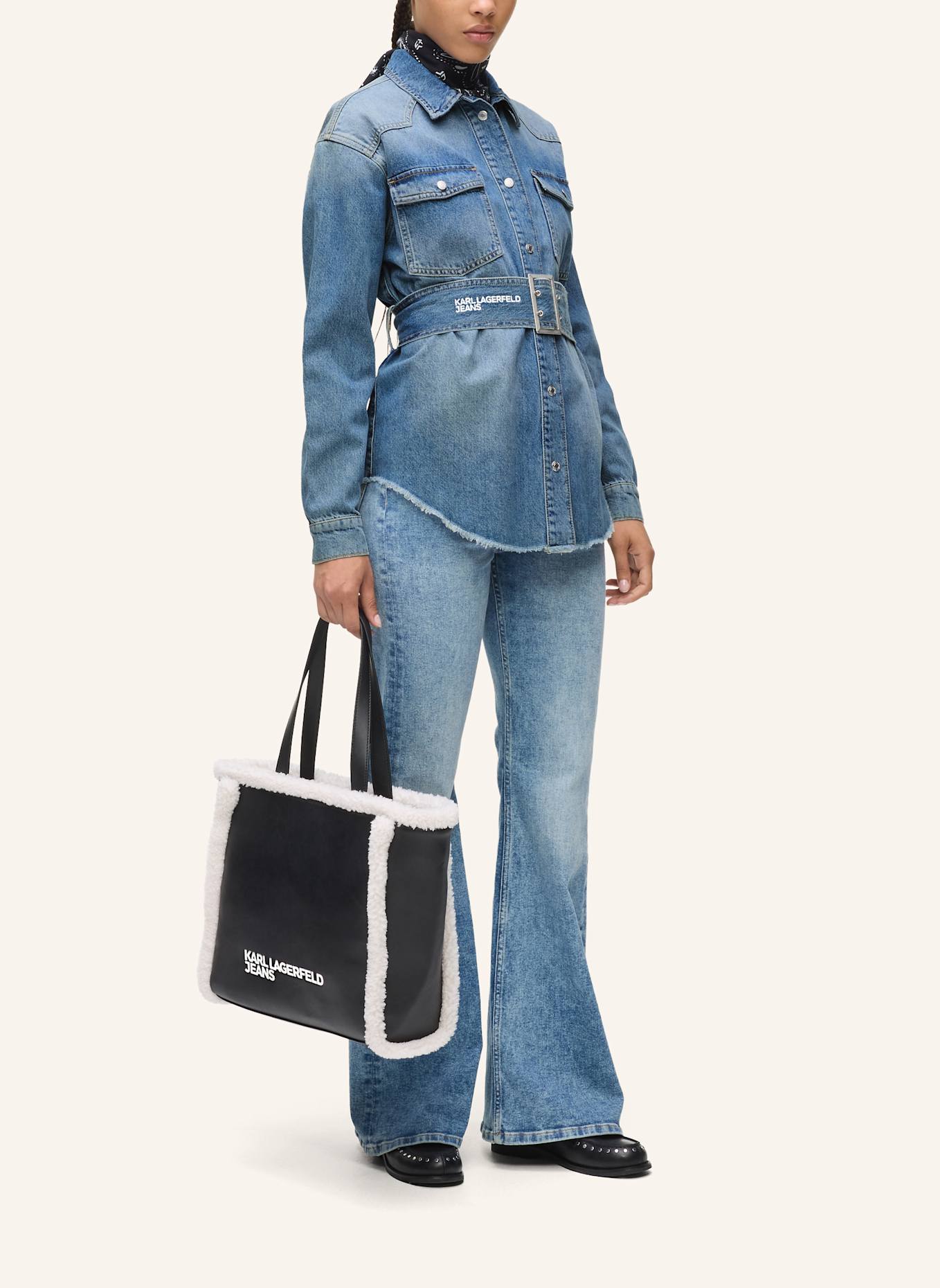 KARL LAGERFELD JEANS Bluse: BLAU