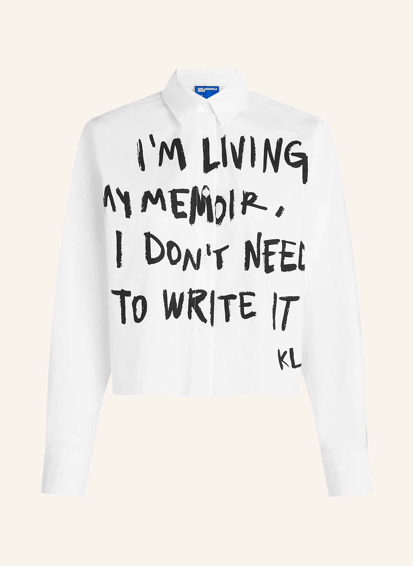 KARL LAGERFELD JEANS Bluse: WEISS