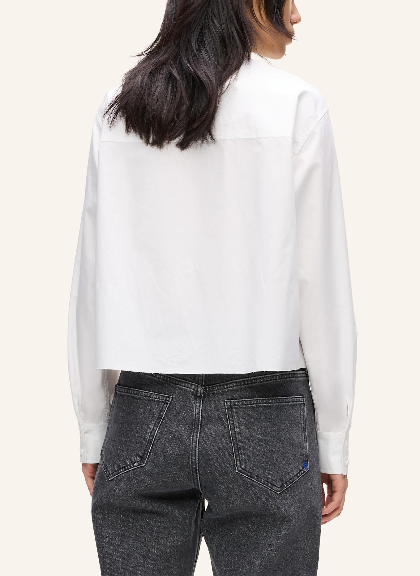 KARL LAGERFELD JEANS Bluse: WEISS
