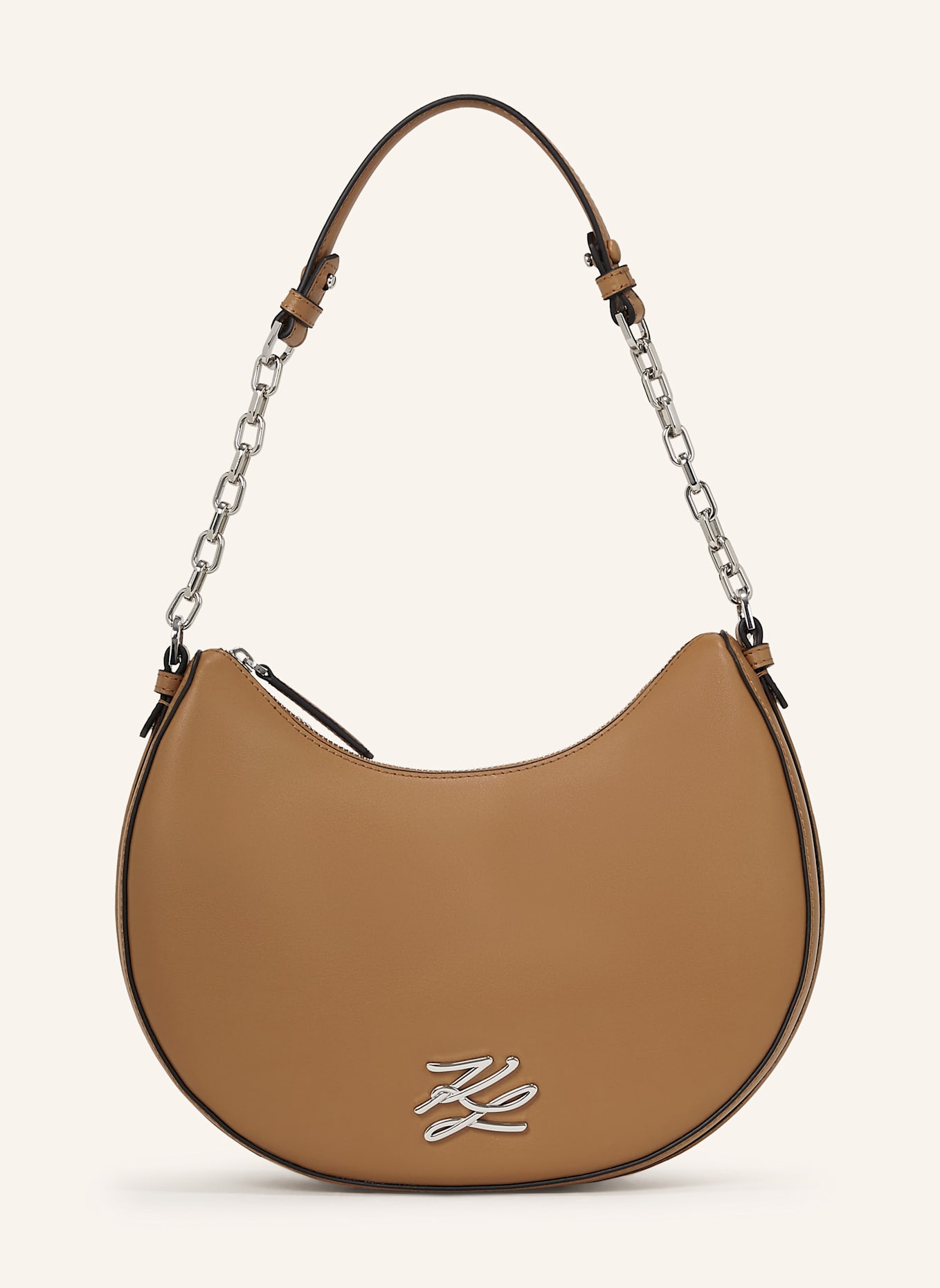 KARL LAGERFELD K/Autograph Hobo-Bag: CAMEL