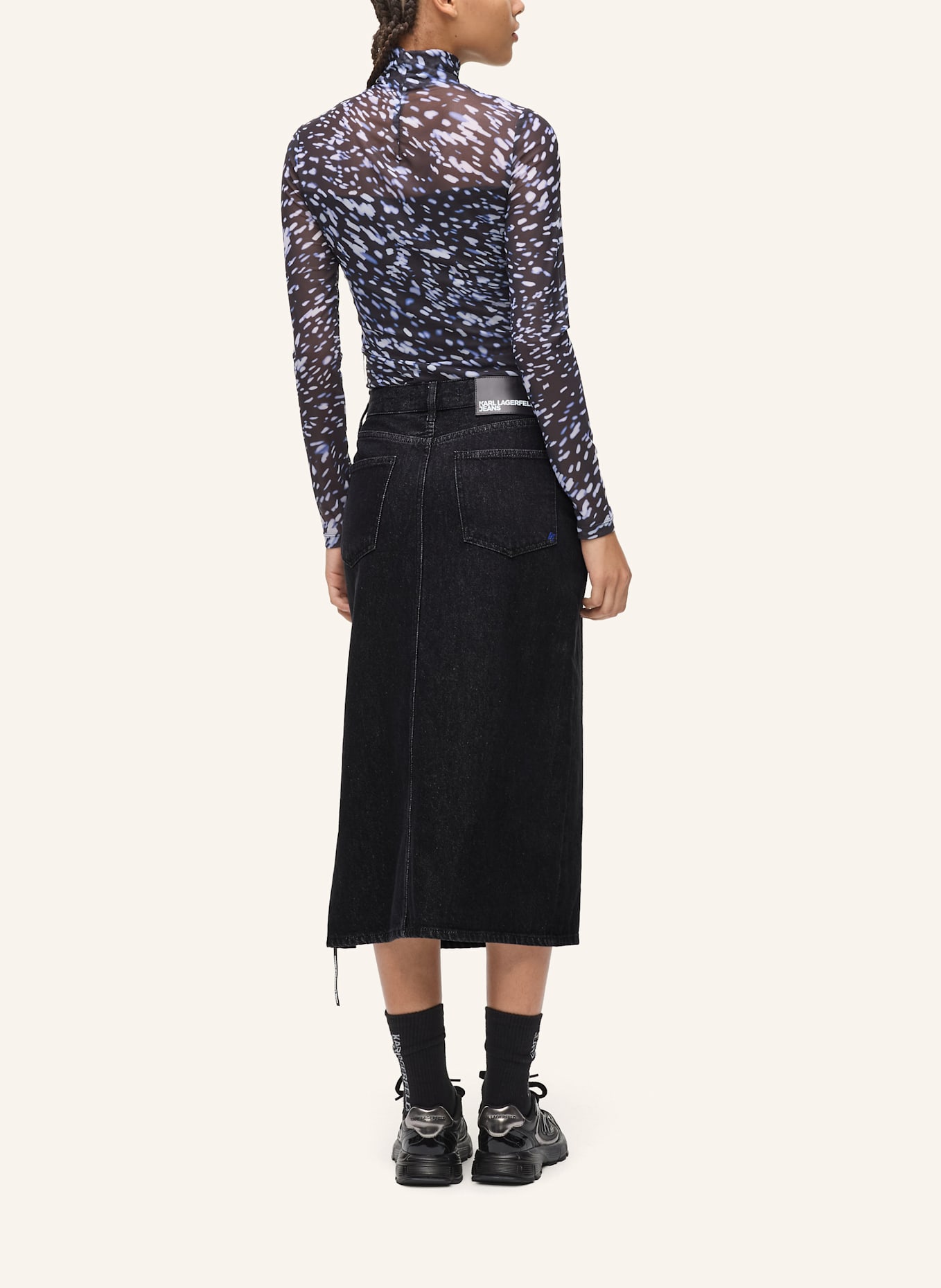 KARL LAGERFELD JEANS Rock: SCHWARZ