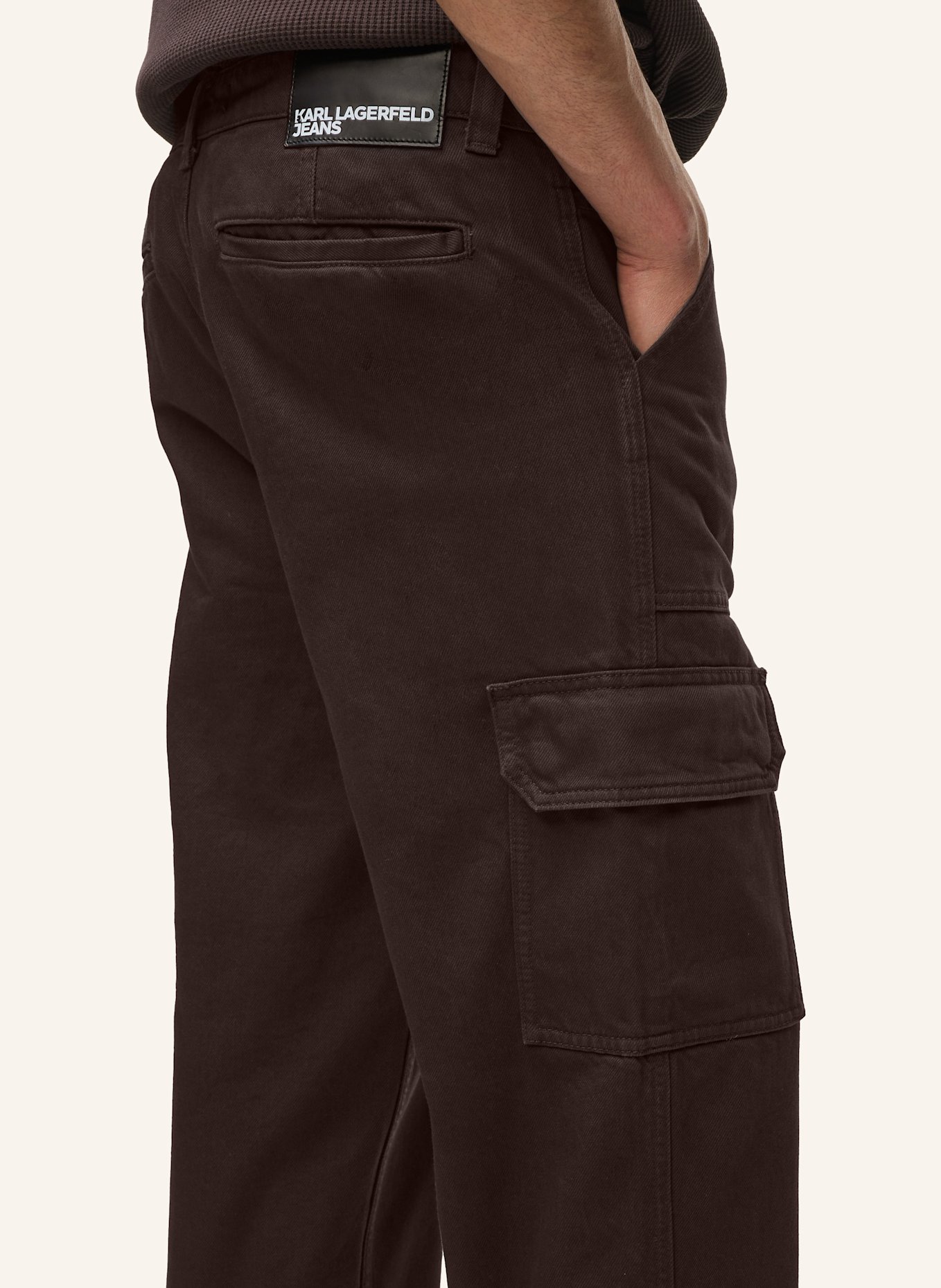 KARL LAGERFELD JEANS Hose: DUNKELBRAUN