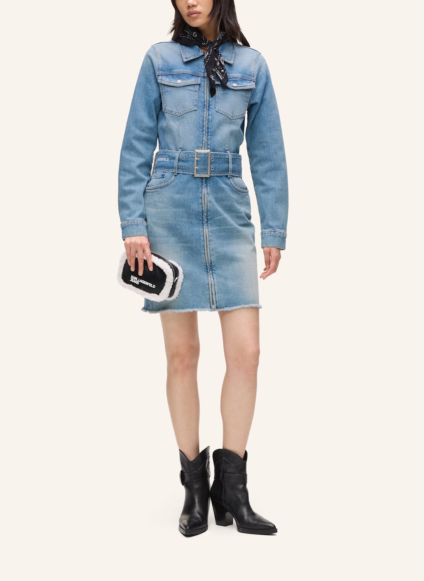 KARL LAGERFELD JEANS Kleid: BLAU
